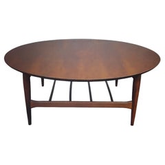 Vintage 1940s Hollywood Regency Mahogany Coffee/ Cocktail Table 