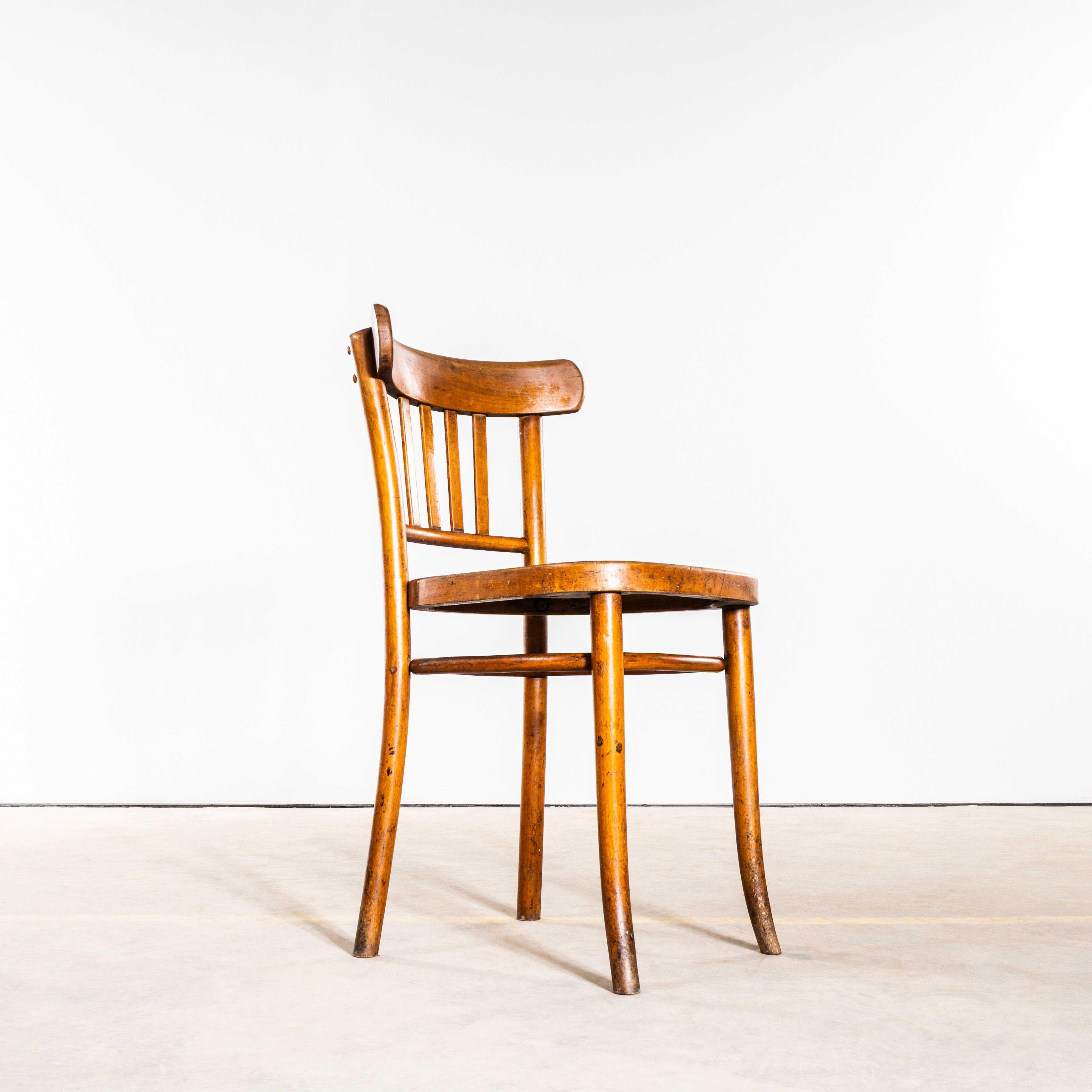 Ceco Sedie da pranzo in legno di Oak Oak del 1940 - Set di sei sedie in vendita