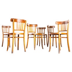 Sedie da pranzo in legno di Oak Oak del 1940 - Set di sei sedie