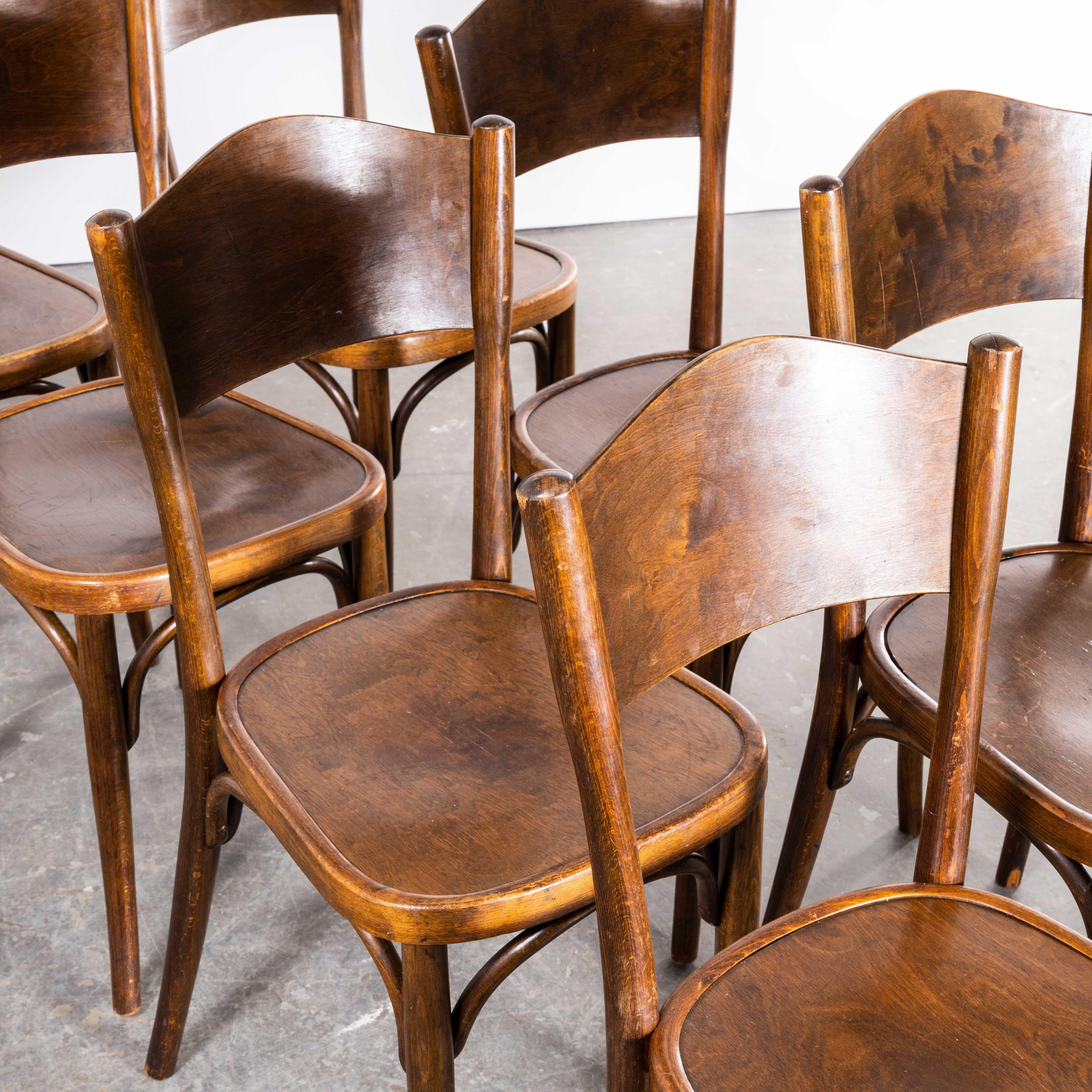 1940s Horgen Glarus Bentwood Dining Chairs - Set of Seven 5