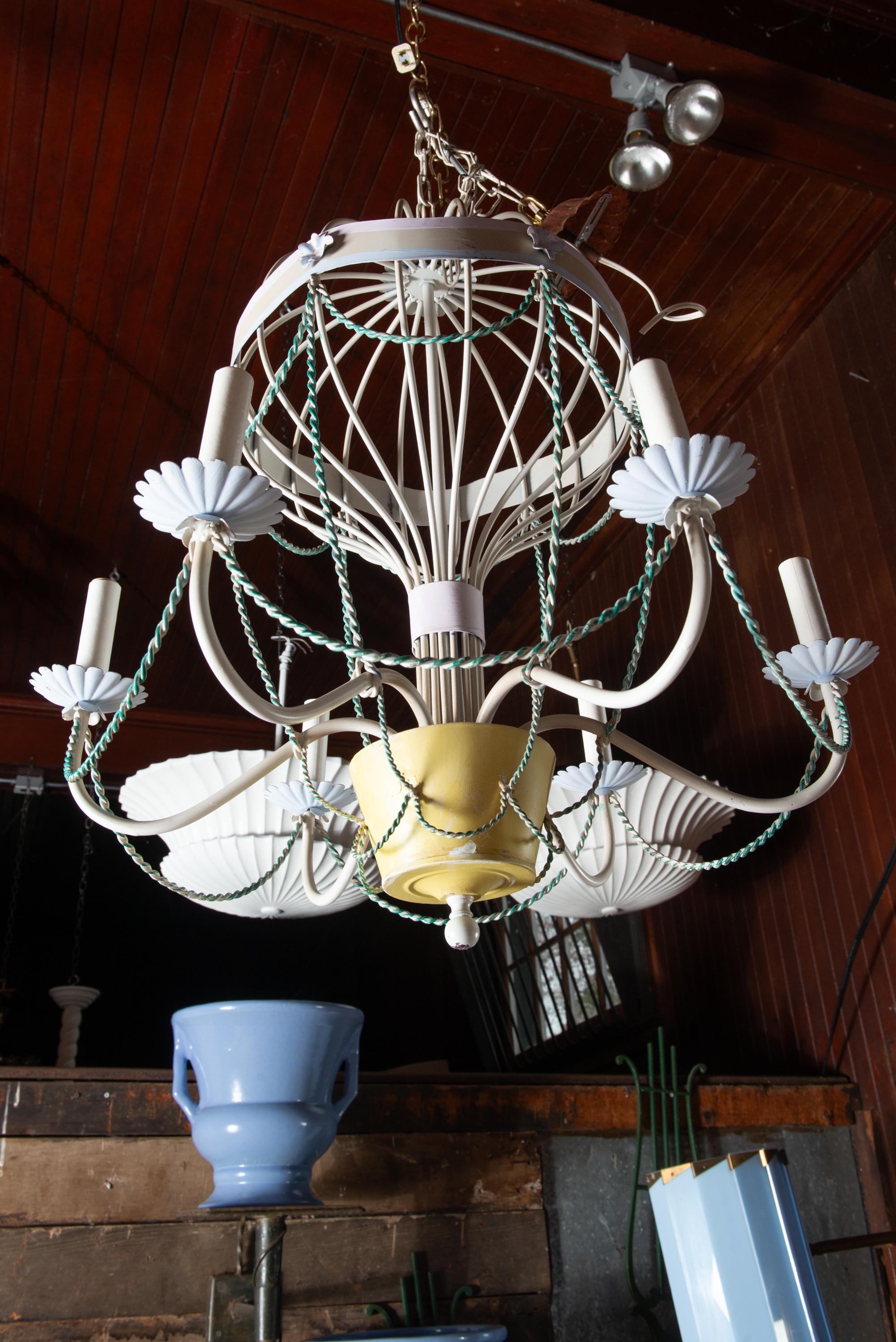 1940er Heißluftballon-Kronleuchter im Angebot 5