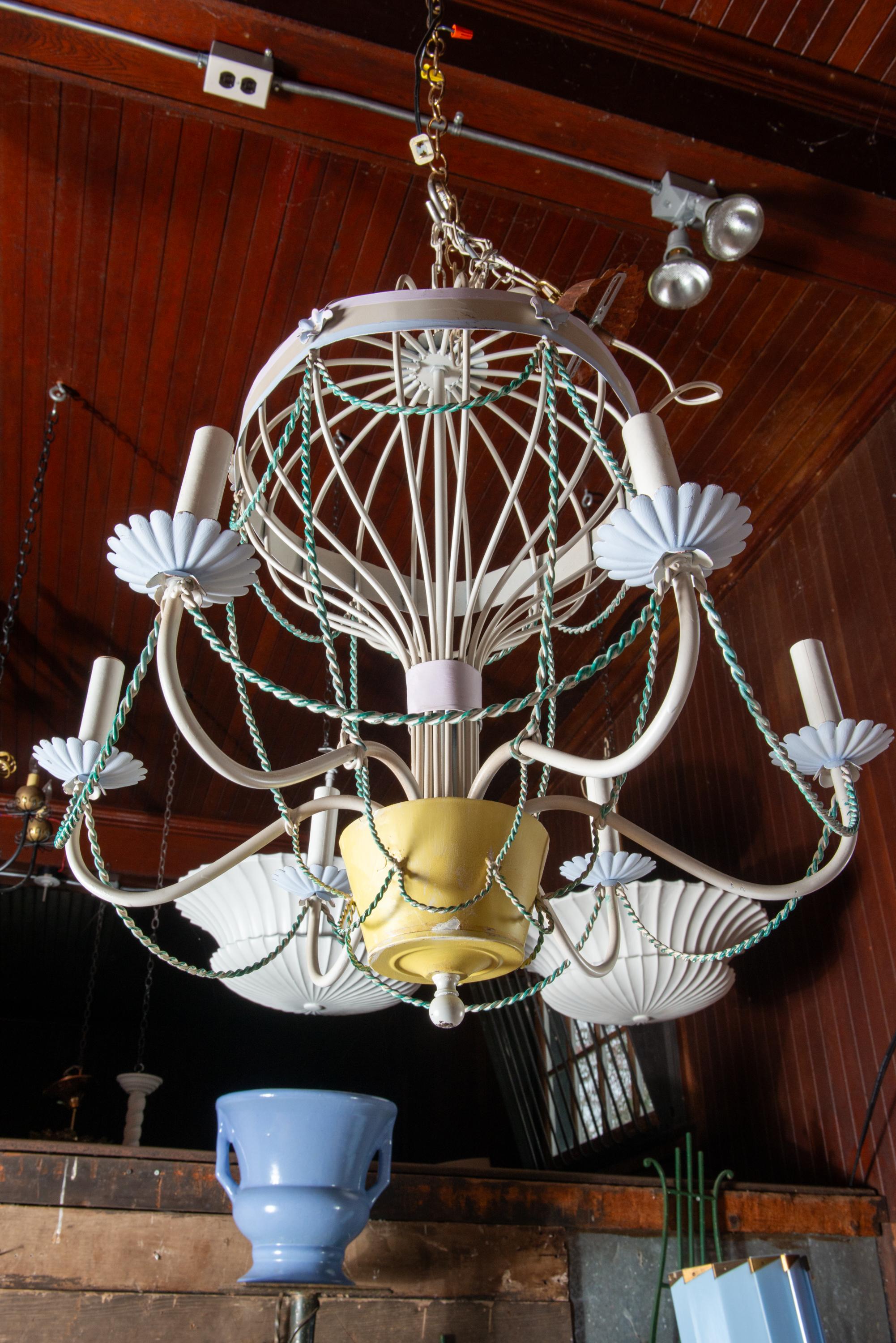 1940er Heißluftballon-Kronleuchter im Angebot 6