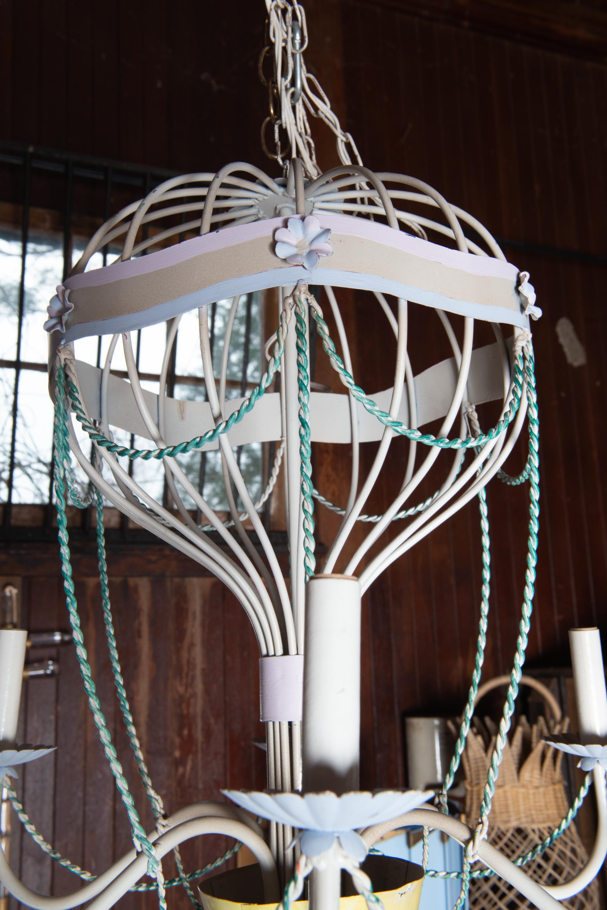 1940er Heißluftballon-Kronleuchter im Angebot 8