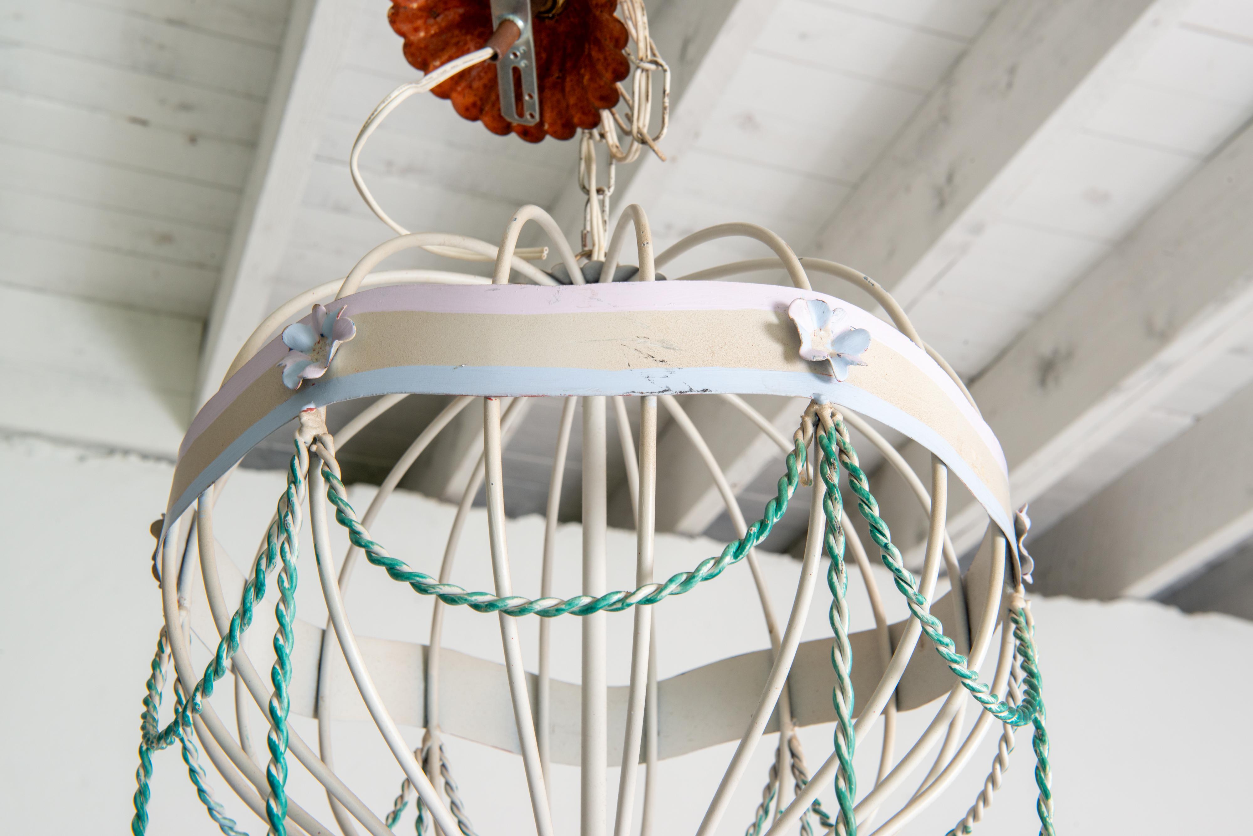 1940er Heißluftballon-Kronleuchter im Zustand „Gut“ im Angebot in Stamford, CT