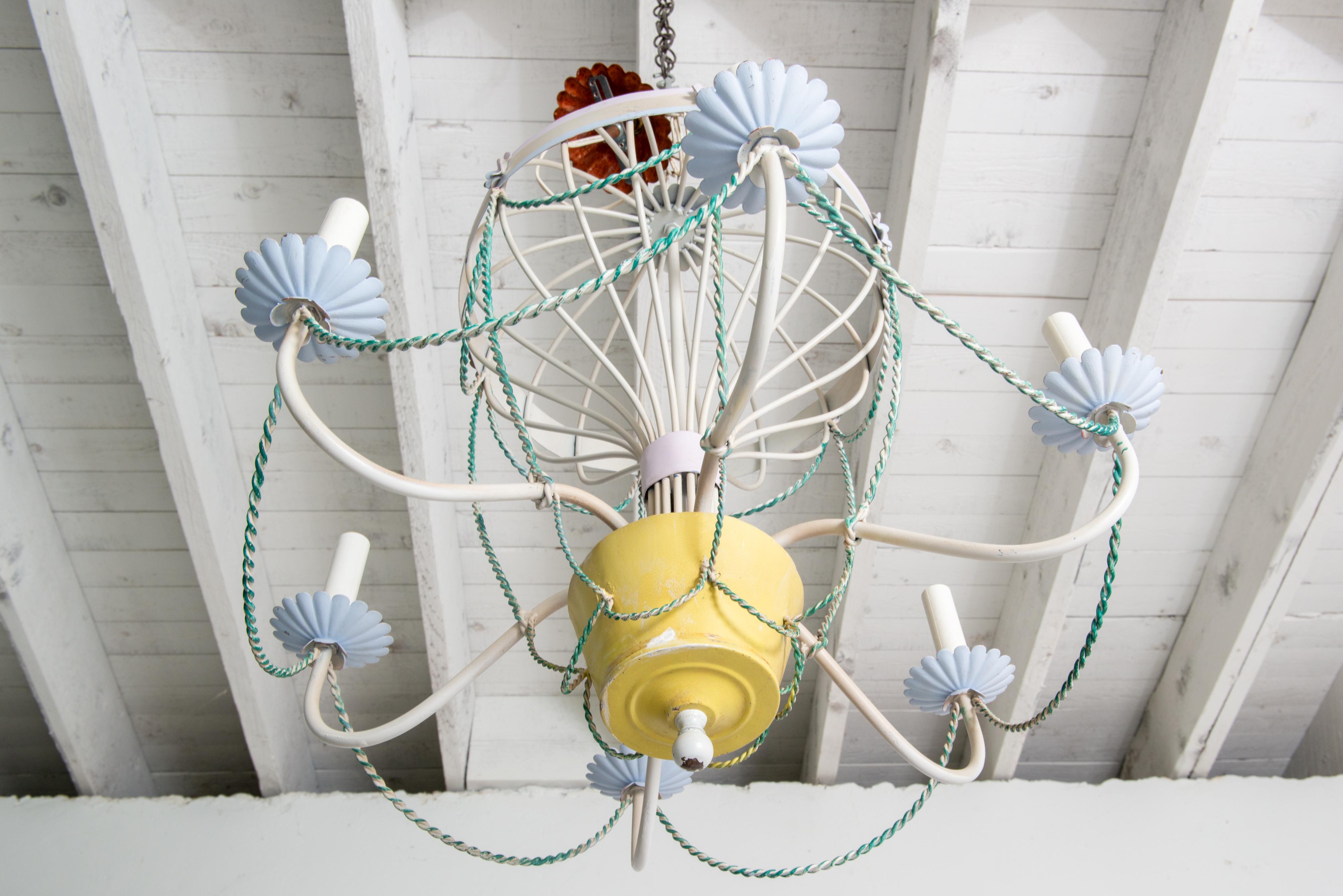 1940er Heißluftballon-Kronleuchter im Angebot 1