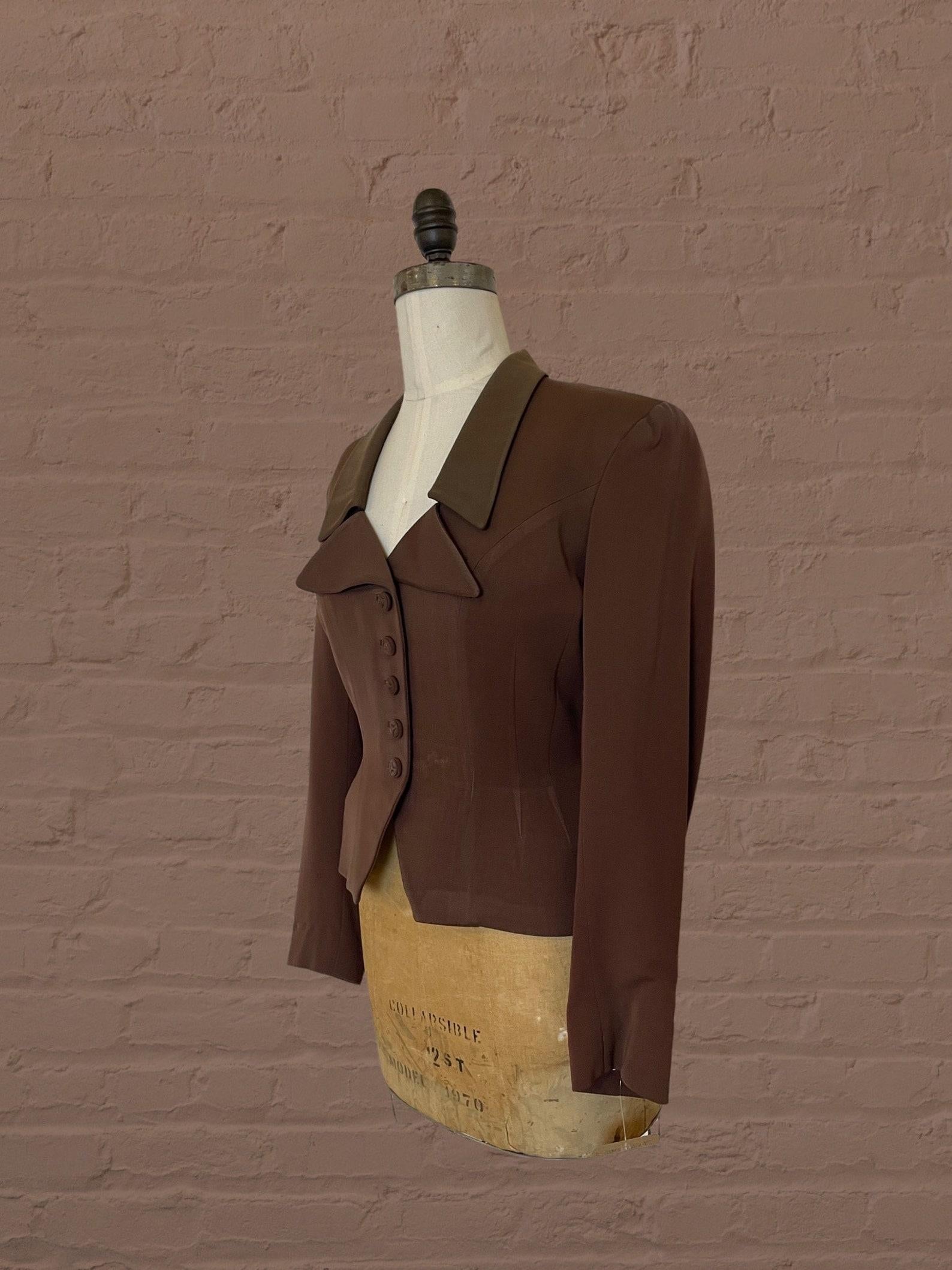 1940s House of Erdrich Brown Jacket For Sale 1