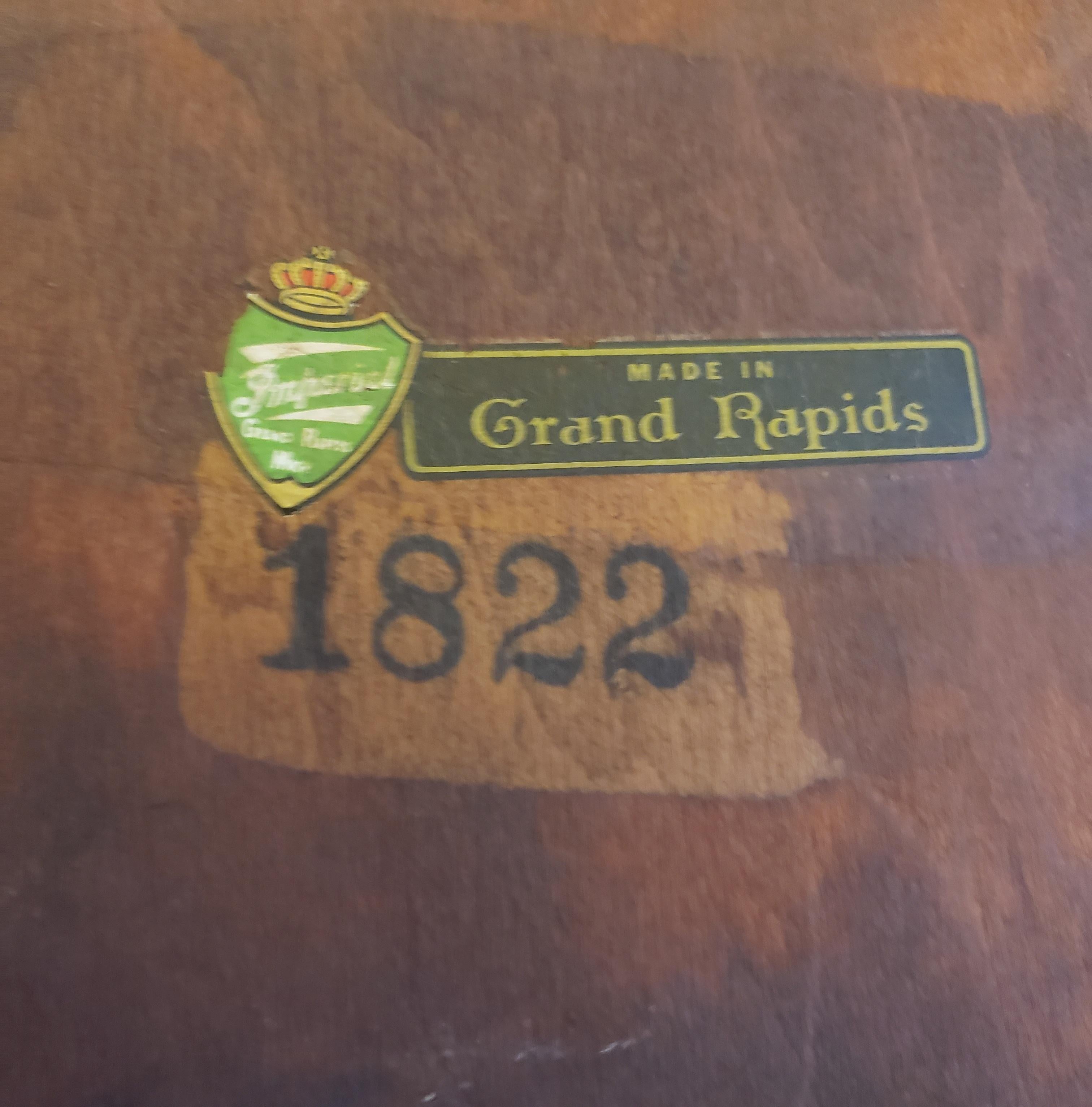 1940s Imperial Grand Rapids Solid Mahogany Tiered Side Tables 1