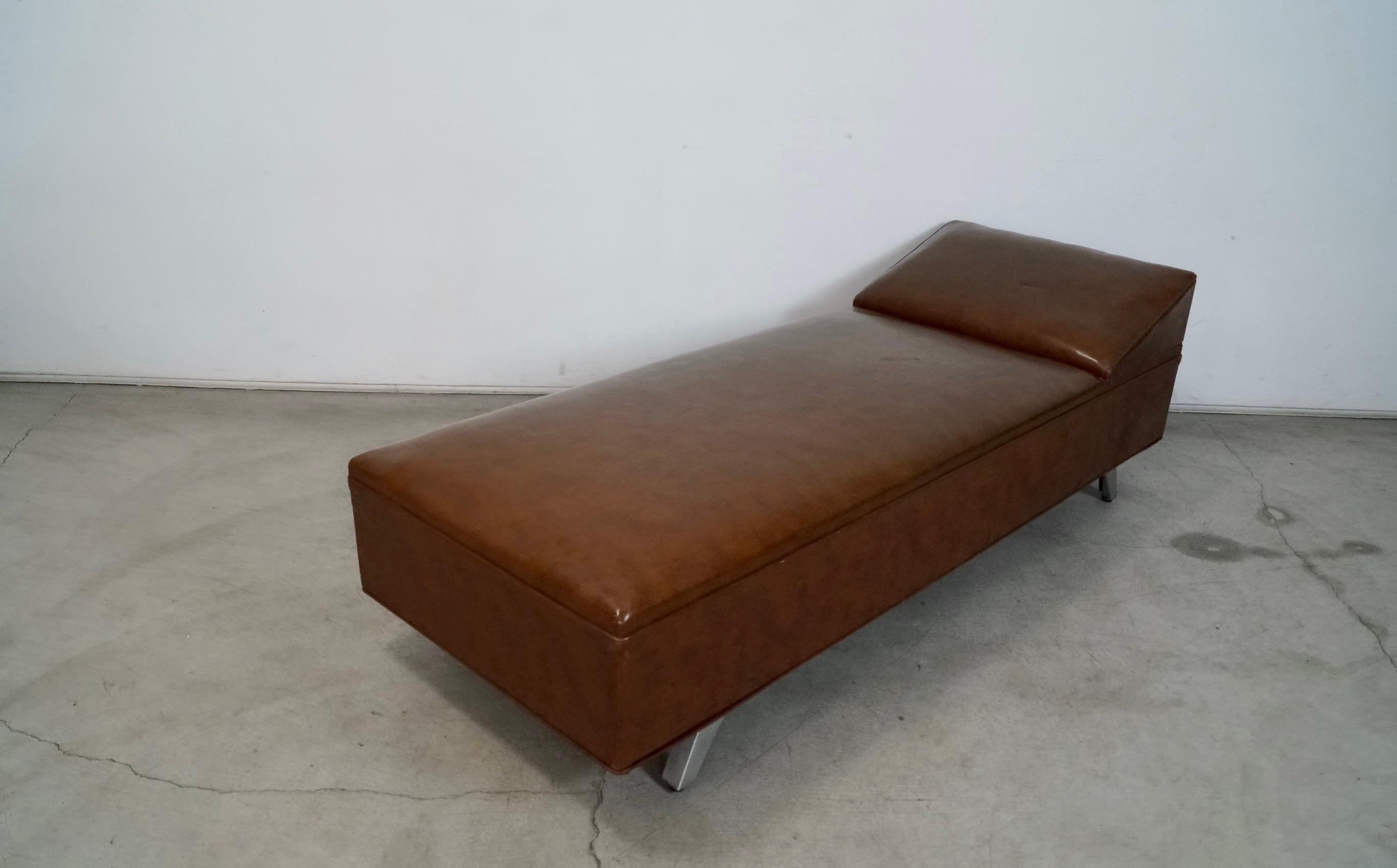 American 1940's Industrial Era Mid-Century Modern Royal Metal Daybed For Sale