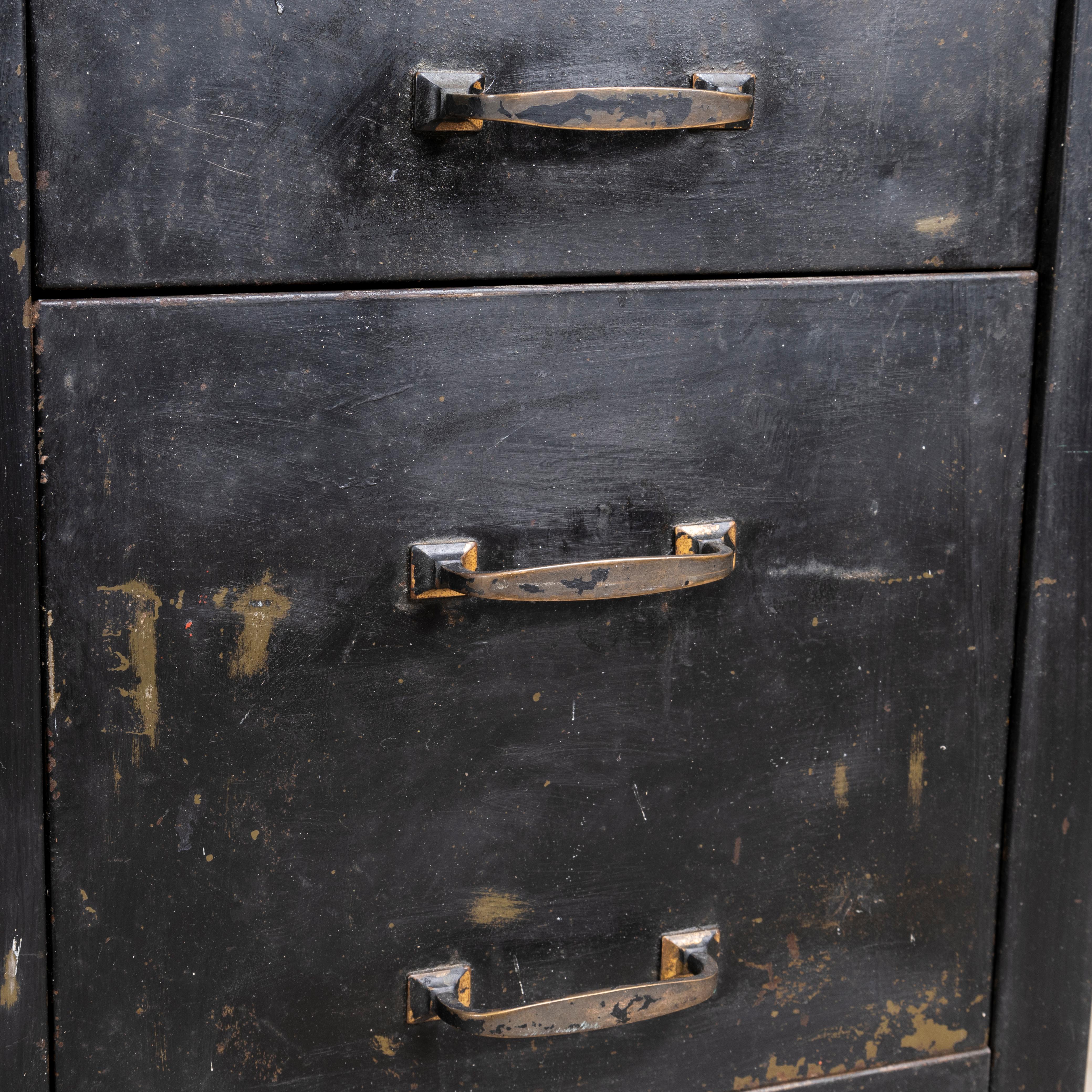 1940's Industrial Metal Desk - Linoleum To 4