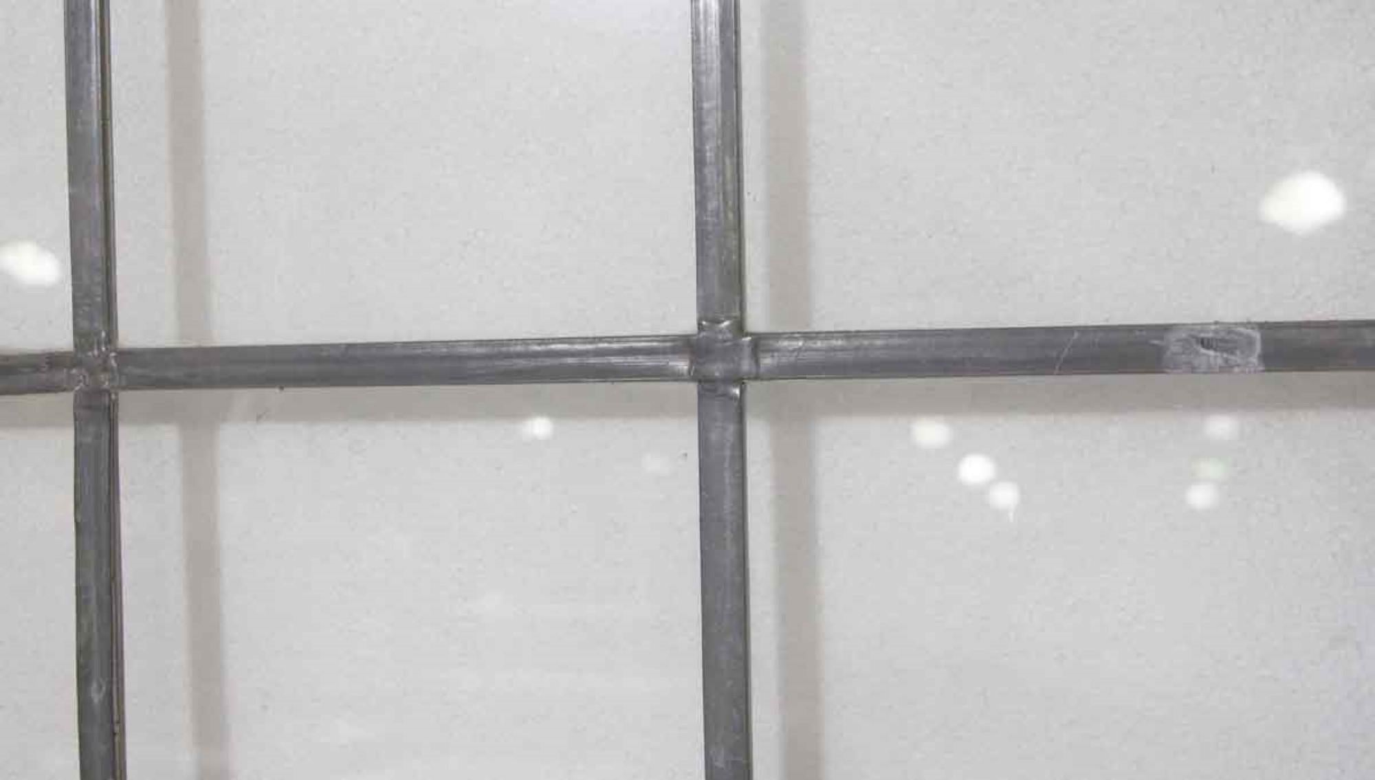American 1940s Industrial Pair of Commercial Wood Double Doors with 9 Lites Ea.