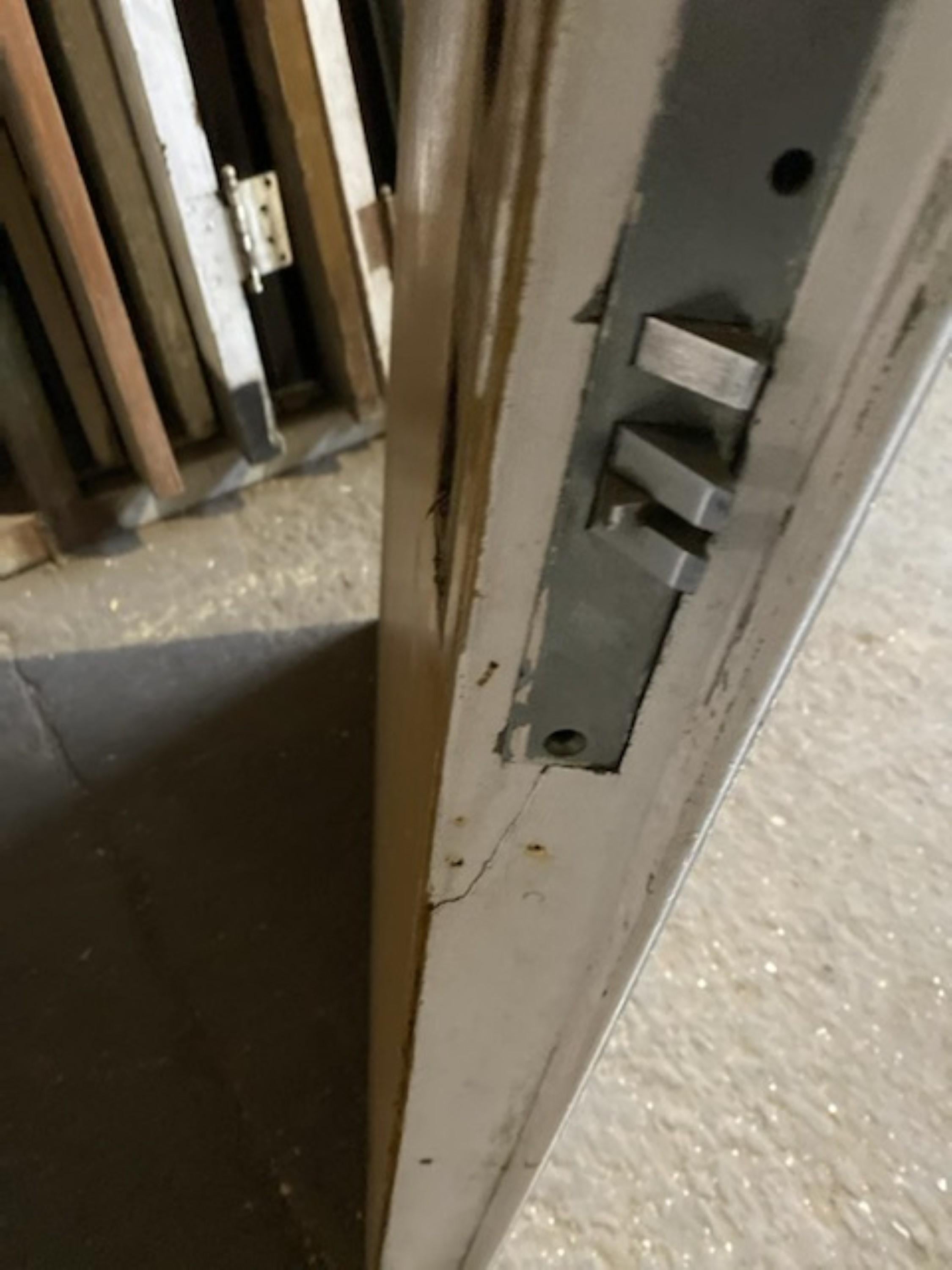 1940s Industrial Pair of Commercial Wood Double Doors with 9 Lites Ea. 1