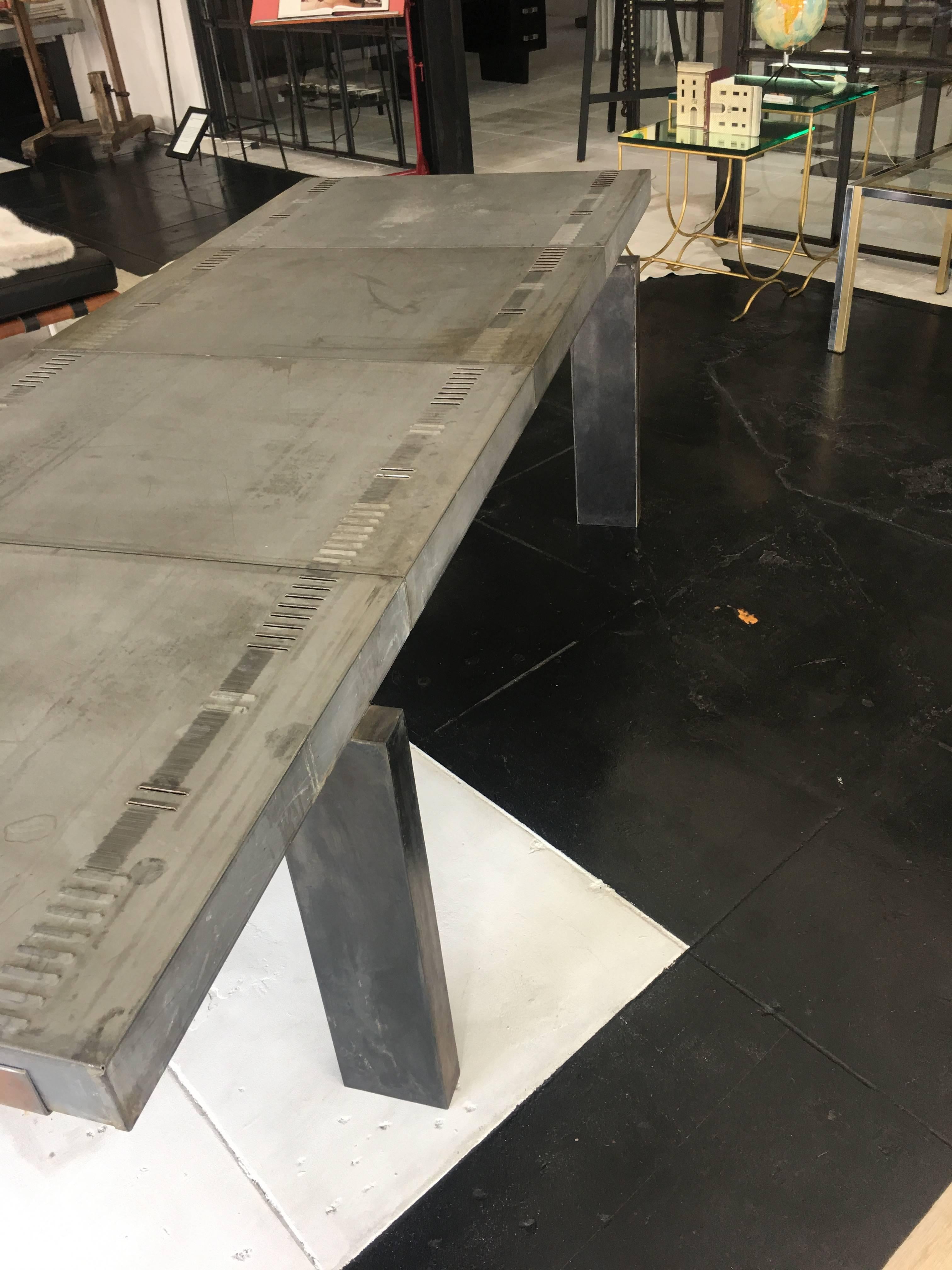 1940s Industrial Table In Good Condition In Los Angeles, CA