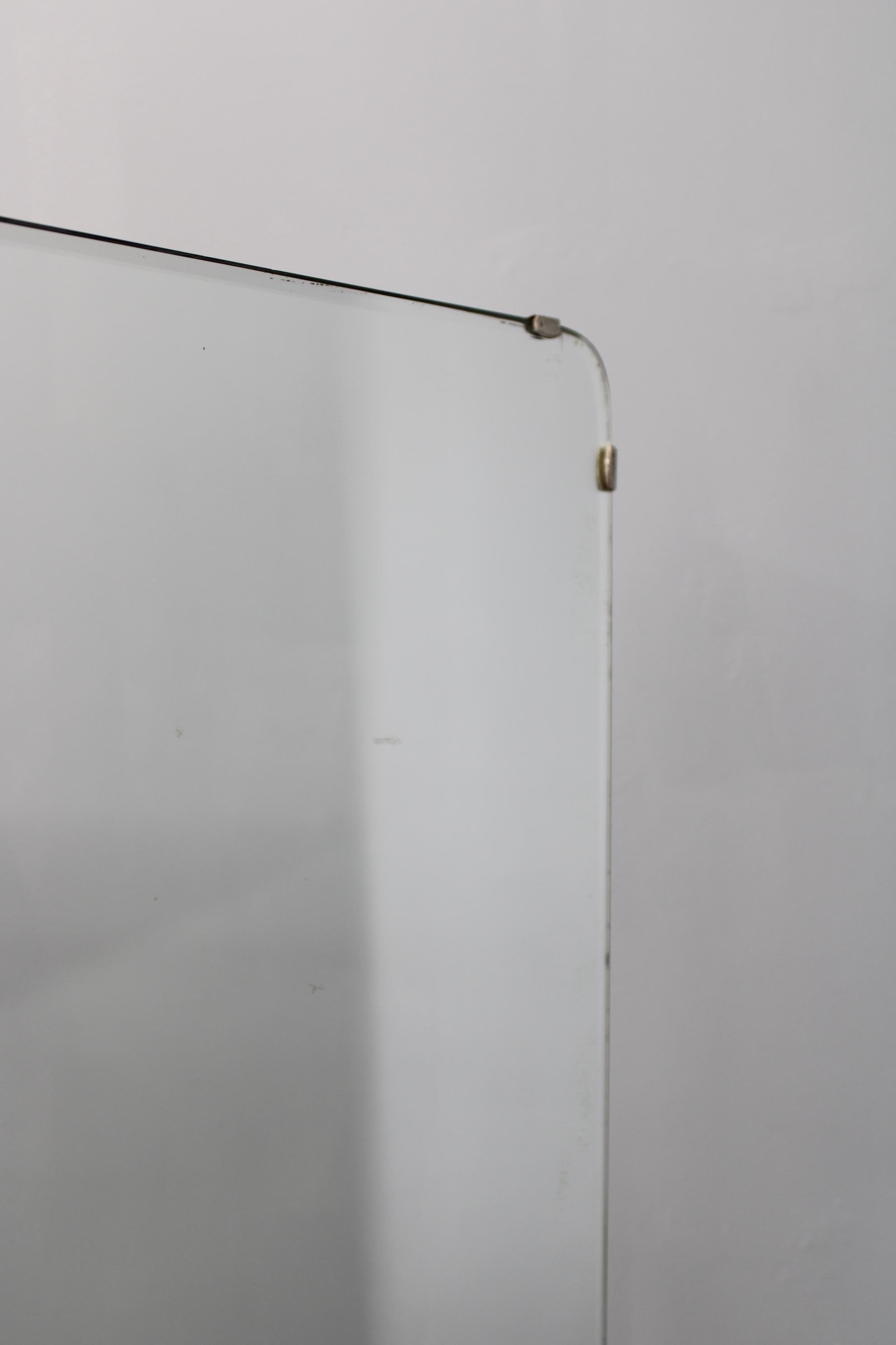 1940s Italian Art Deco Mirror Cabinet in Walnut Finish For Sale 9