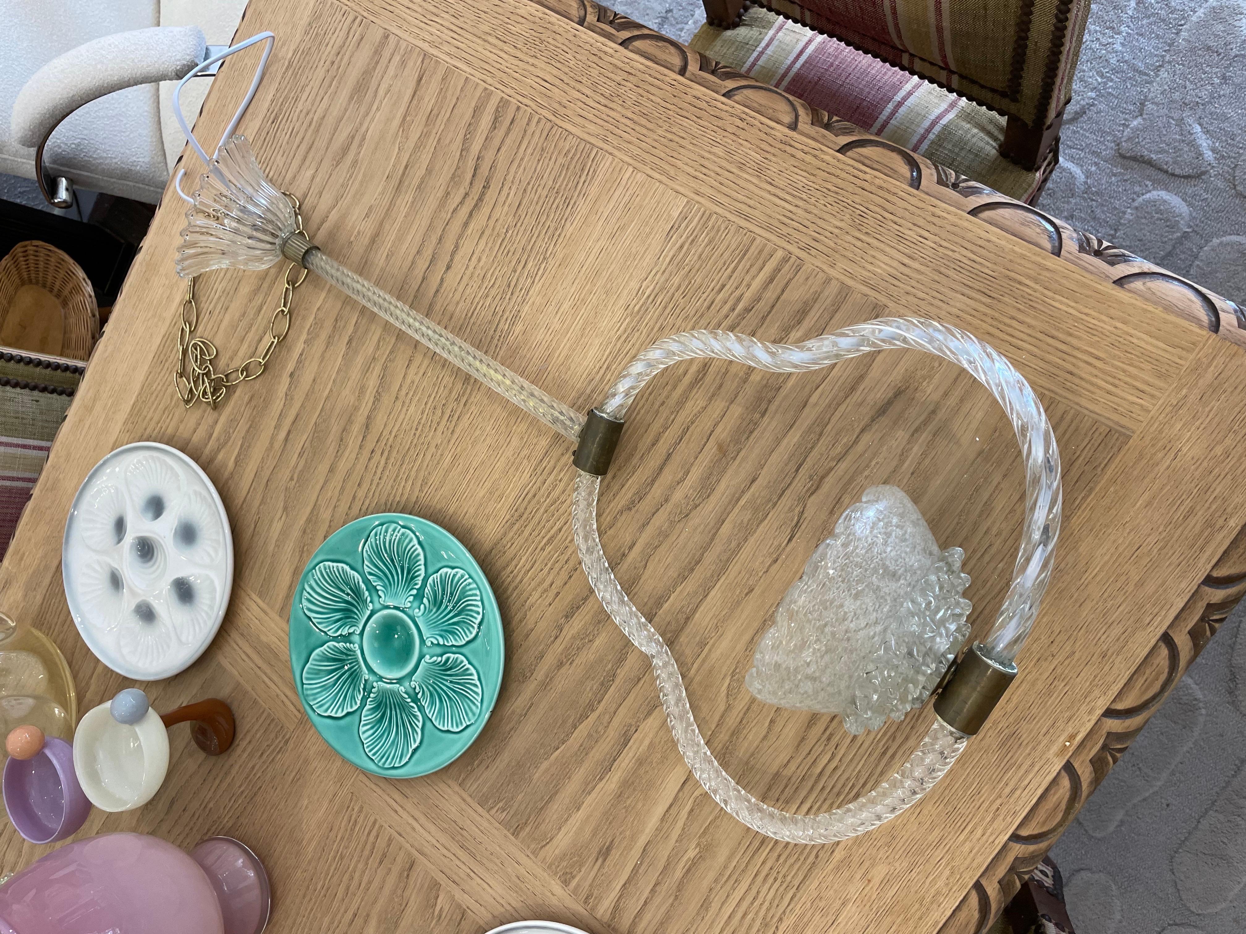 1940s Italian Barovier & Toso Pendant In Good Condition For Sale In DARLINGTON, WA