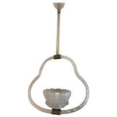 1940s Italian Barovier 
Toso Pendant