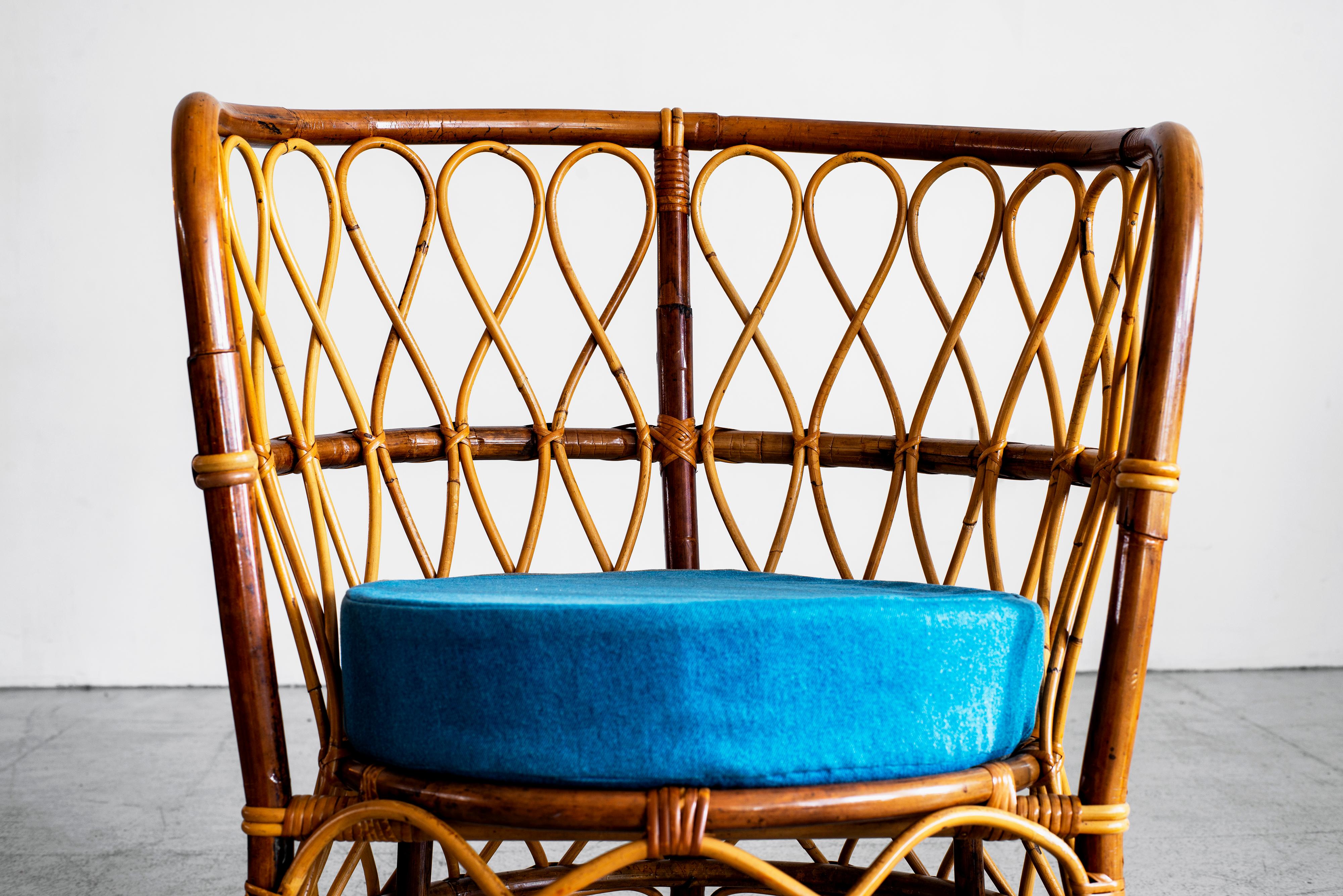1940s Italian Caned Armchairs For Sale 8