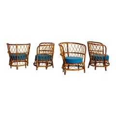 1940s Italian Caned Armchairs