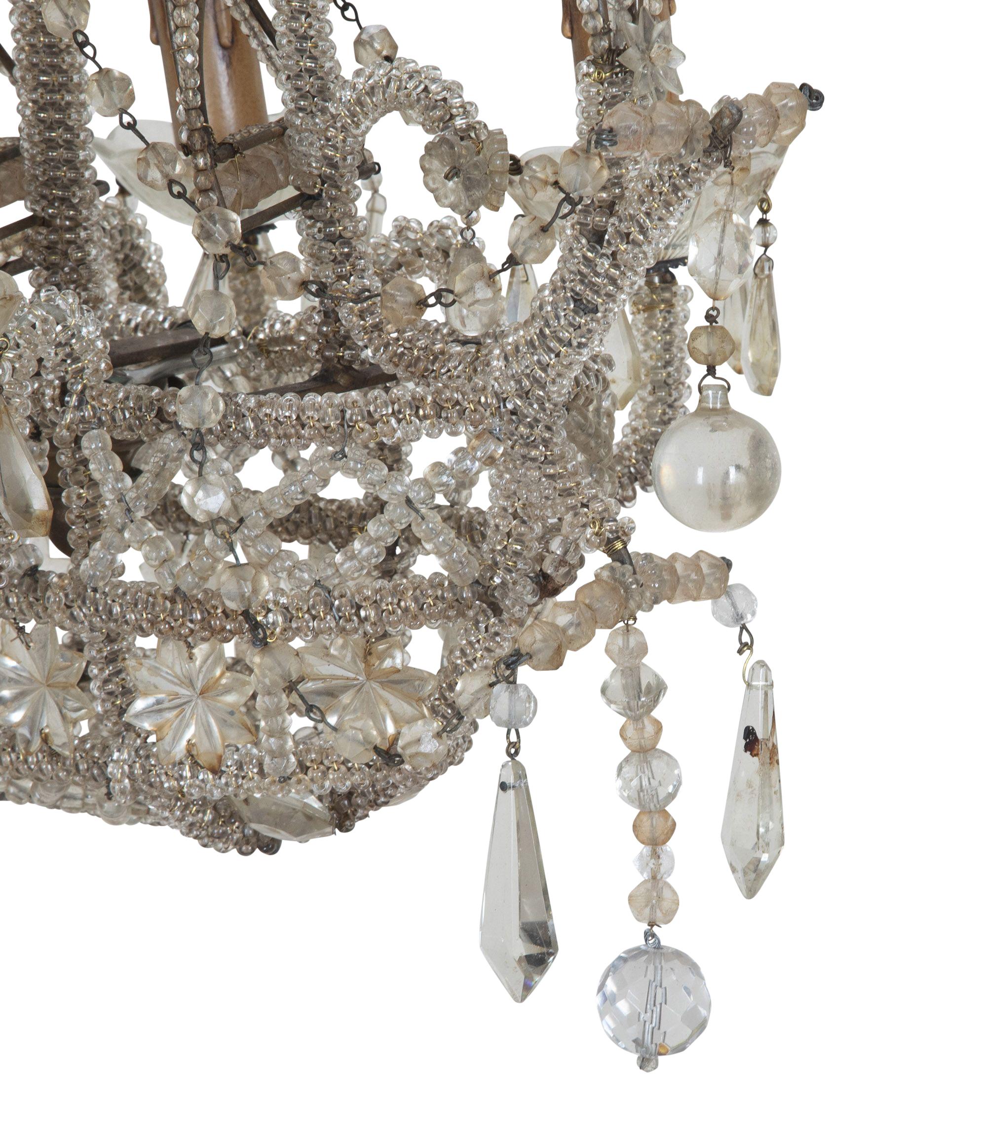 XX secolo 1940s Italian Chandelier in the Form of a Galleon in vendita