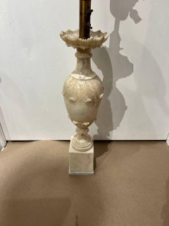 1940’s Italian Curved Alabaster single Lamp