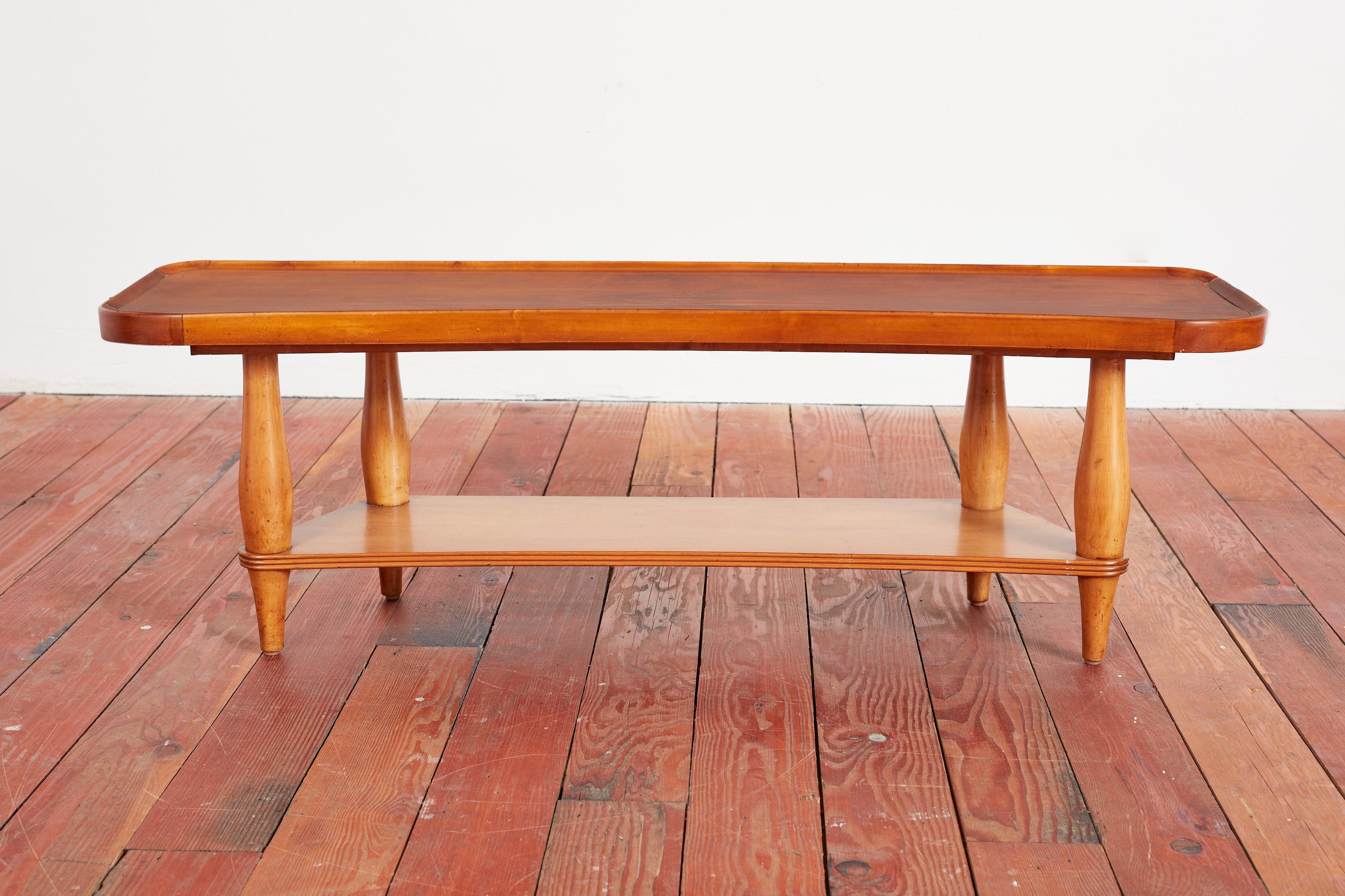 1940s Italian Curved Table In Good Condition For Sale In Beverly Hills, CA