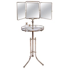 1940s Italian Chrome Gentleman's Vanity or Dressing Stand