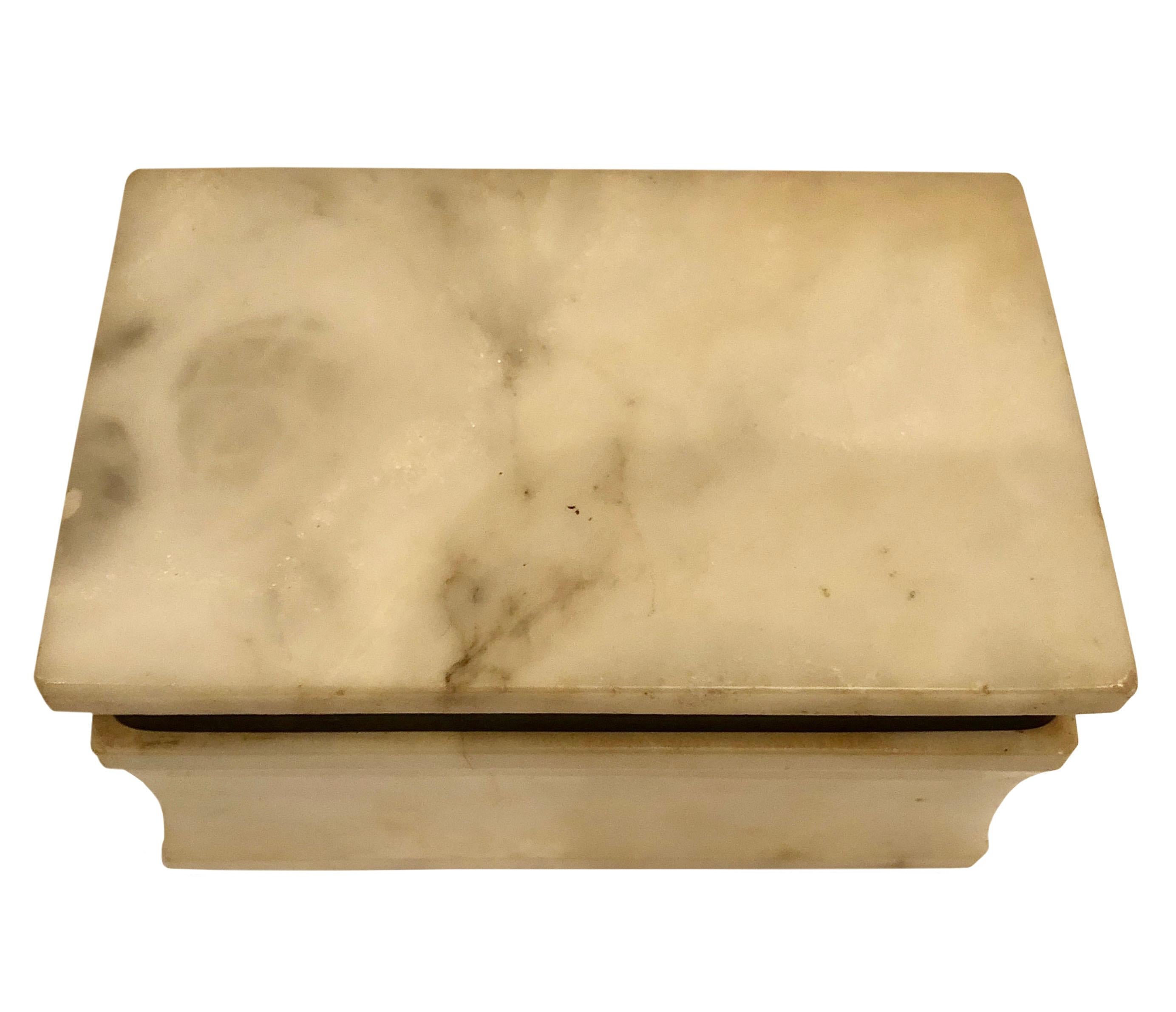 1940s Italian Marble Box For Sale 1