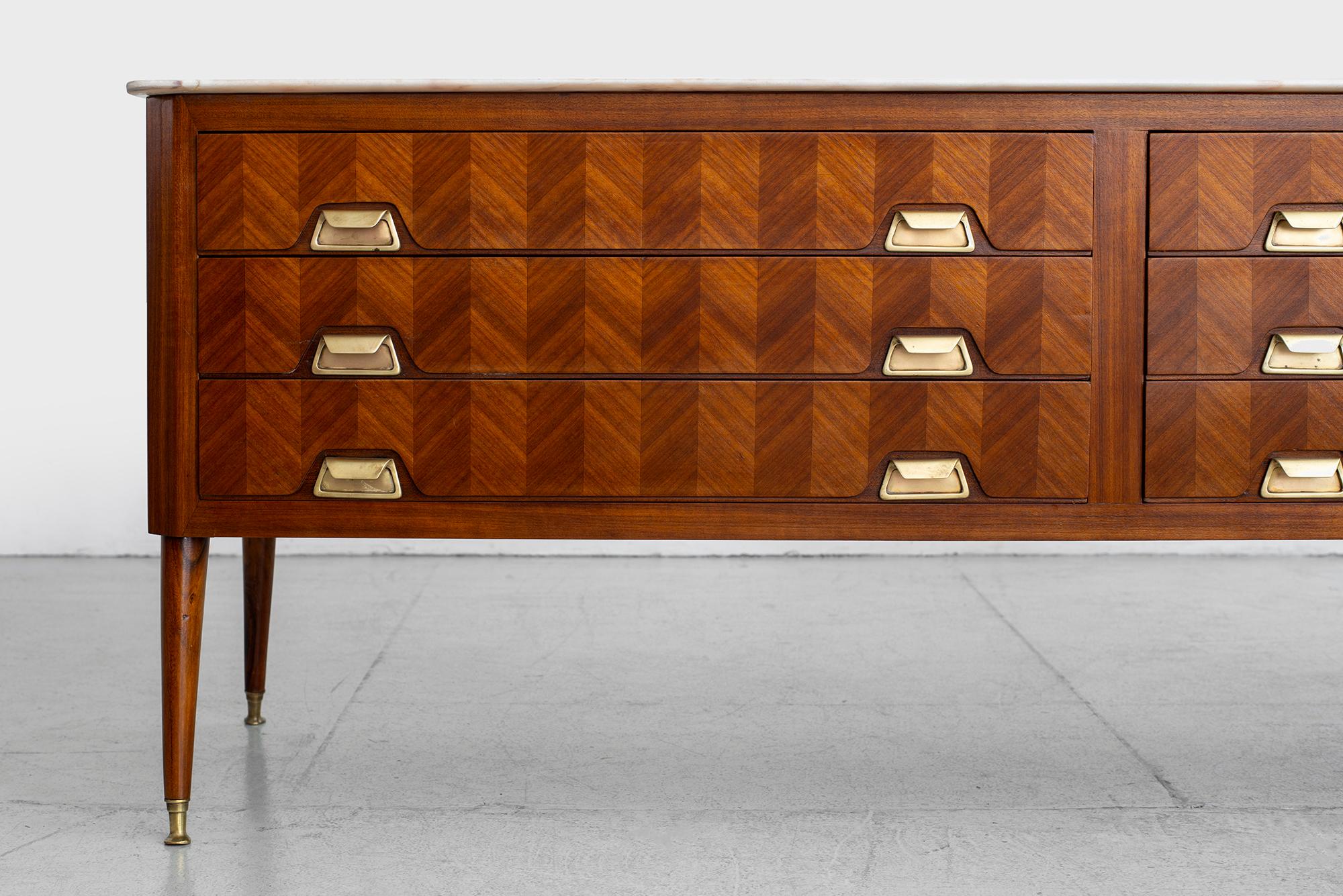 1940s Italian Marquetry Sideboard 4