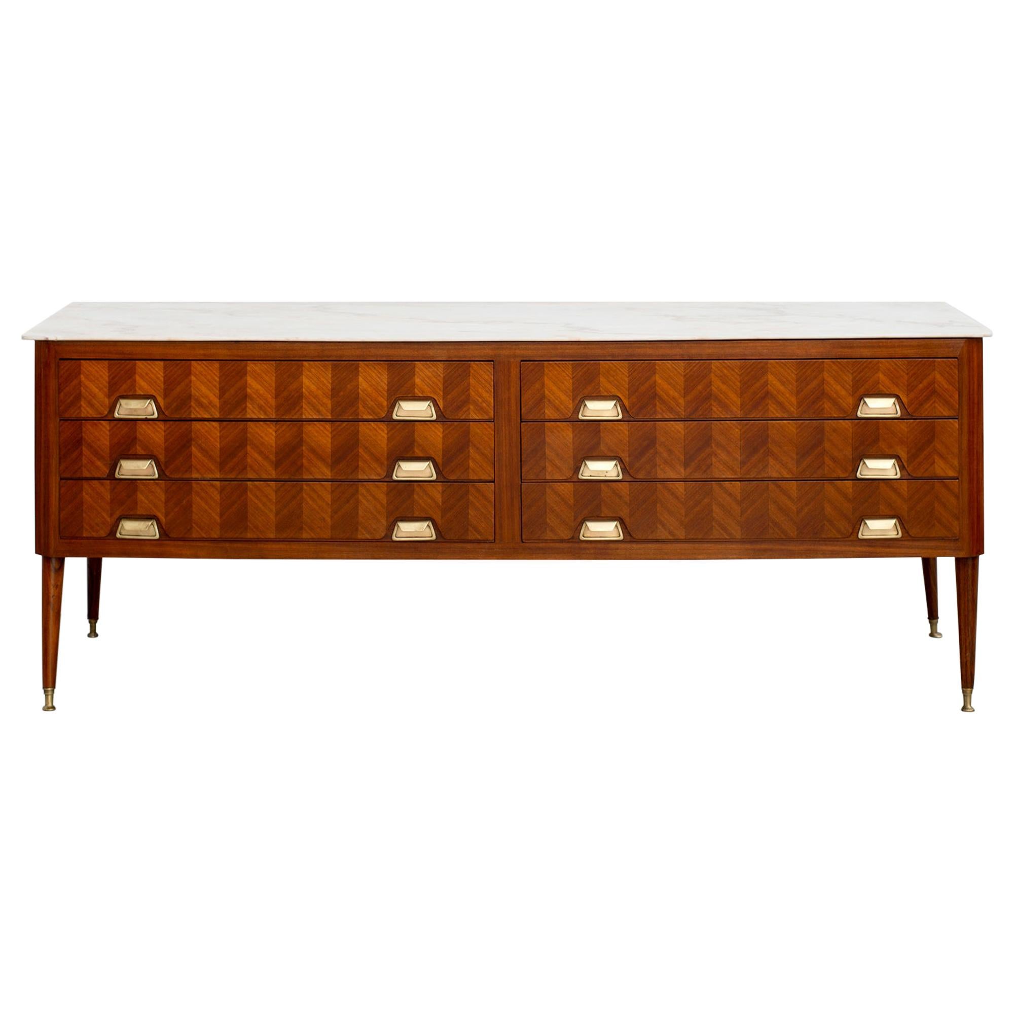 1940s Italian Marquetry Sideboard