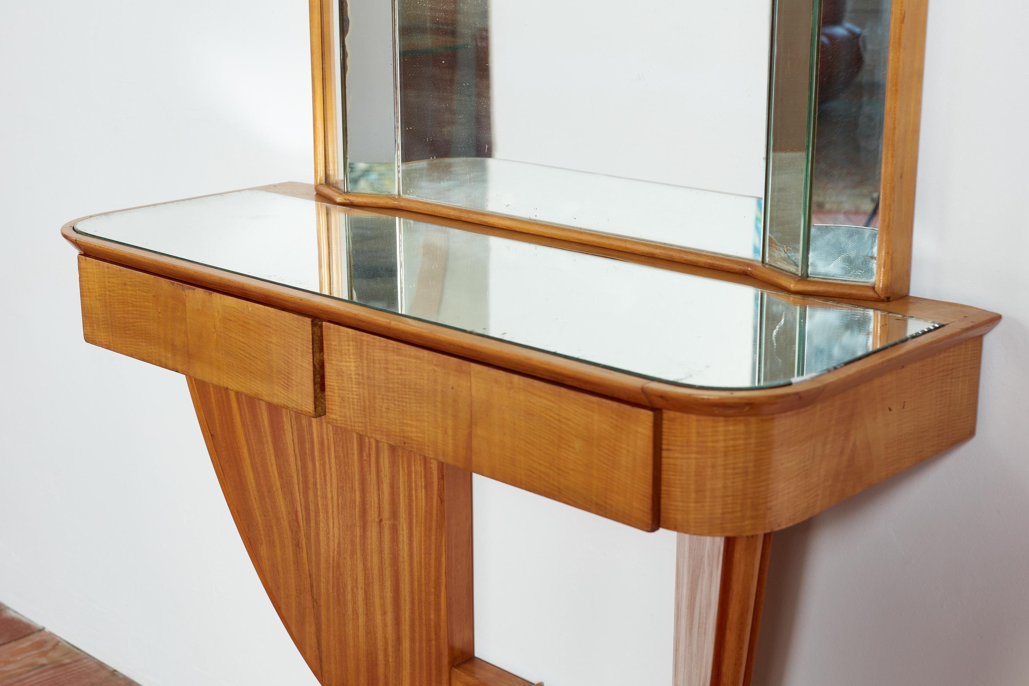 1940's Italian Mirror Console For Sale 4