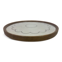 1940s Italian Mirrored Revolving Lazy Susan Centrepiece Tray