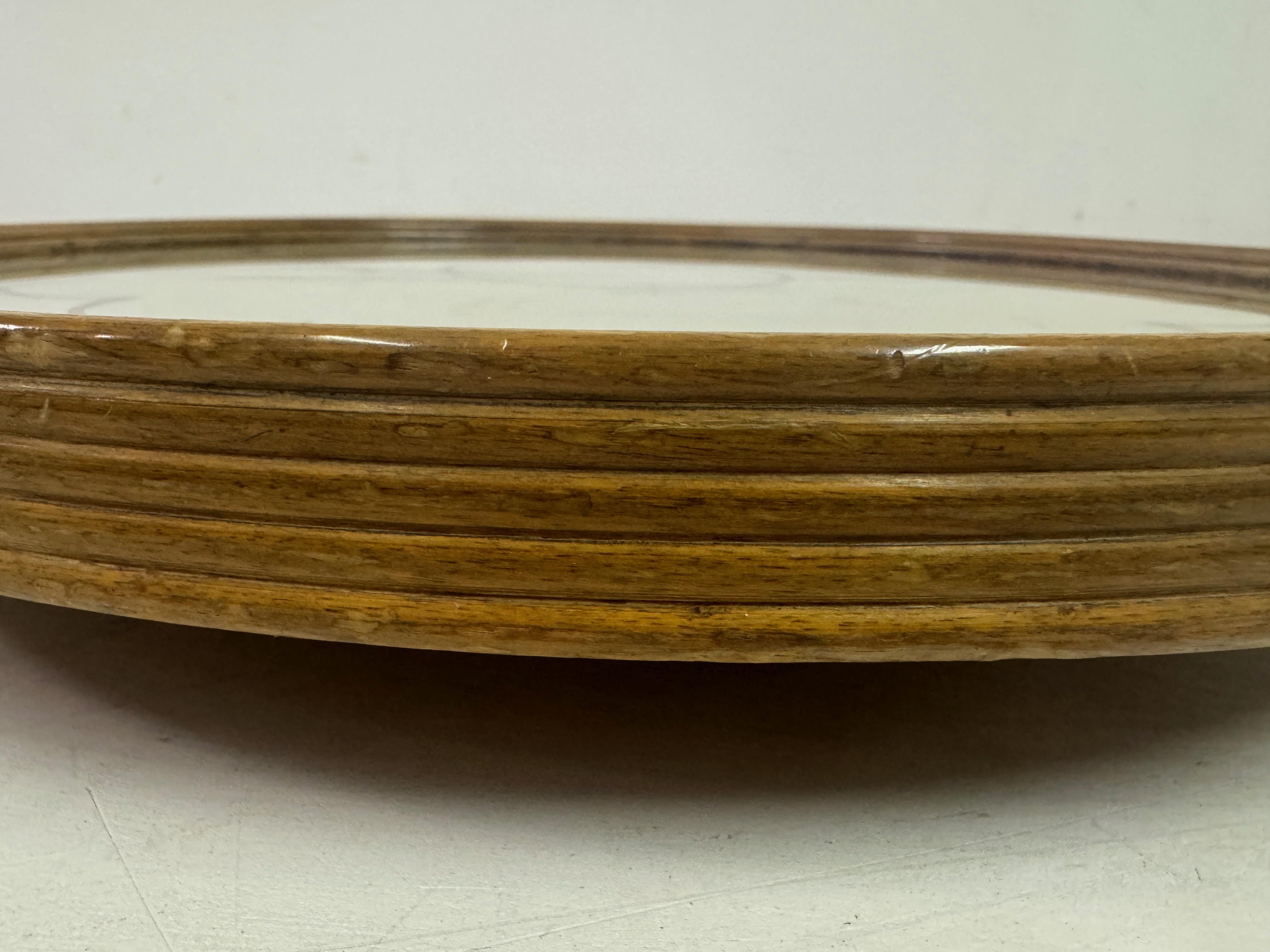 1940s Italian Mirrored Revolving Lazy Susan Centrepiece Tray For Sale 2