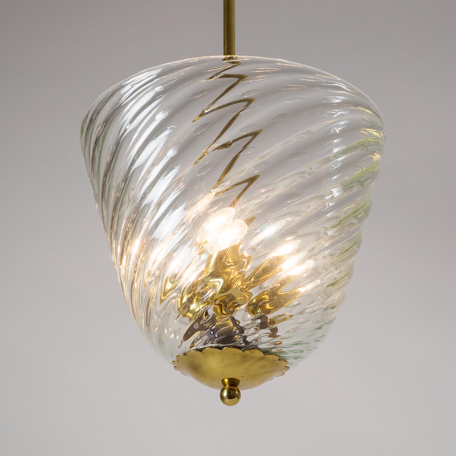 1940s Italian Murano Chandelier by Barovier & Toso In Good Condition In Vienna, AT