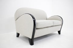 1940s Italian Newly Upholstered Two Seat Sofa