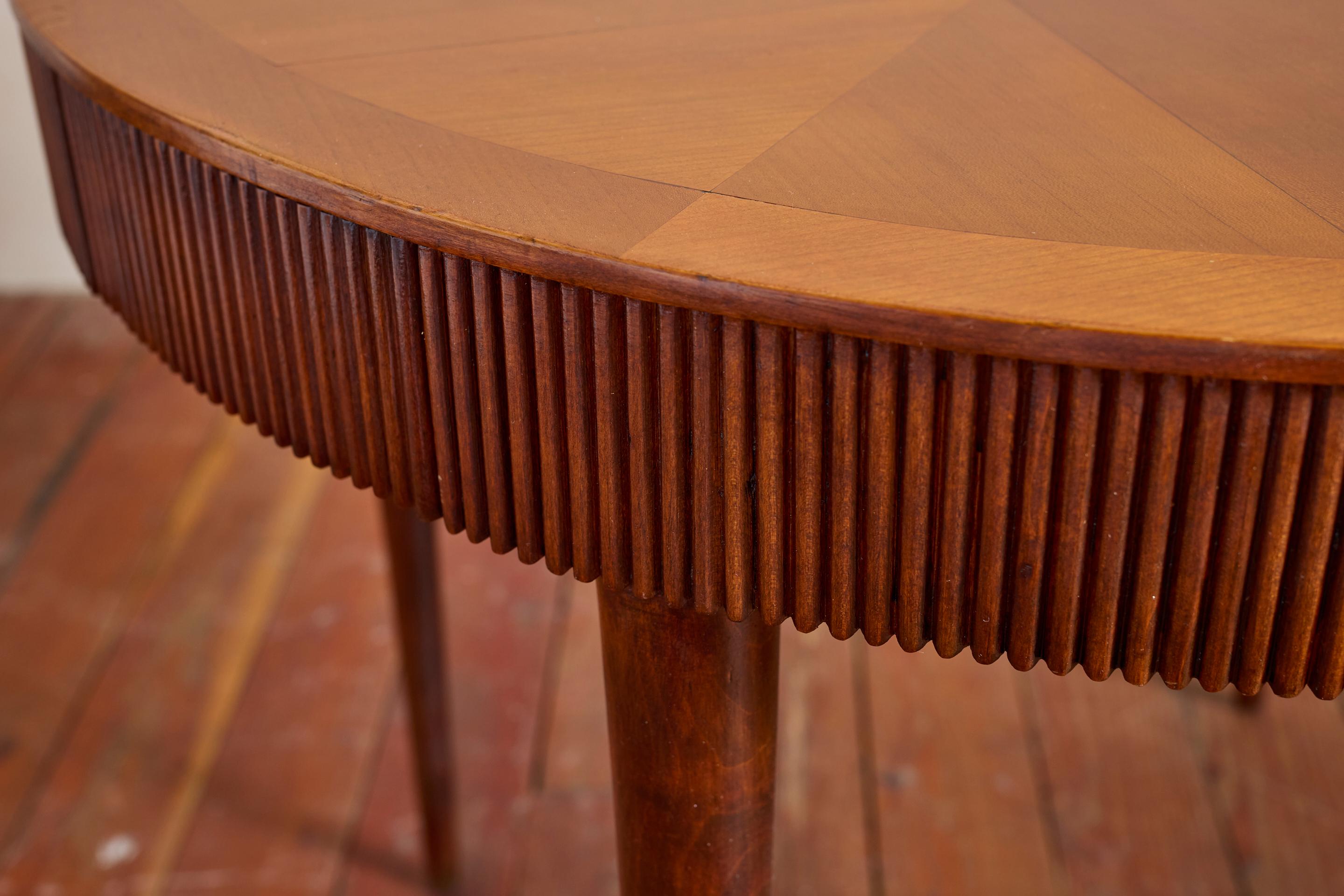1940's Italian Oak Table w/ Drawers For Sale 1