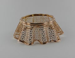 1940er Jahre Italienisches Armband aus Roségold mit Spitze
