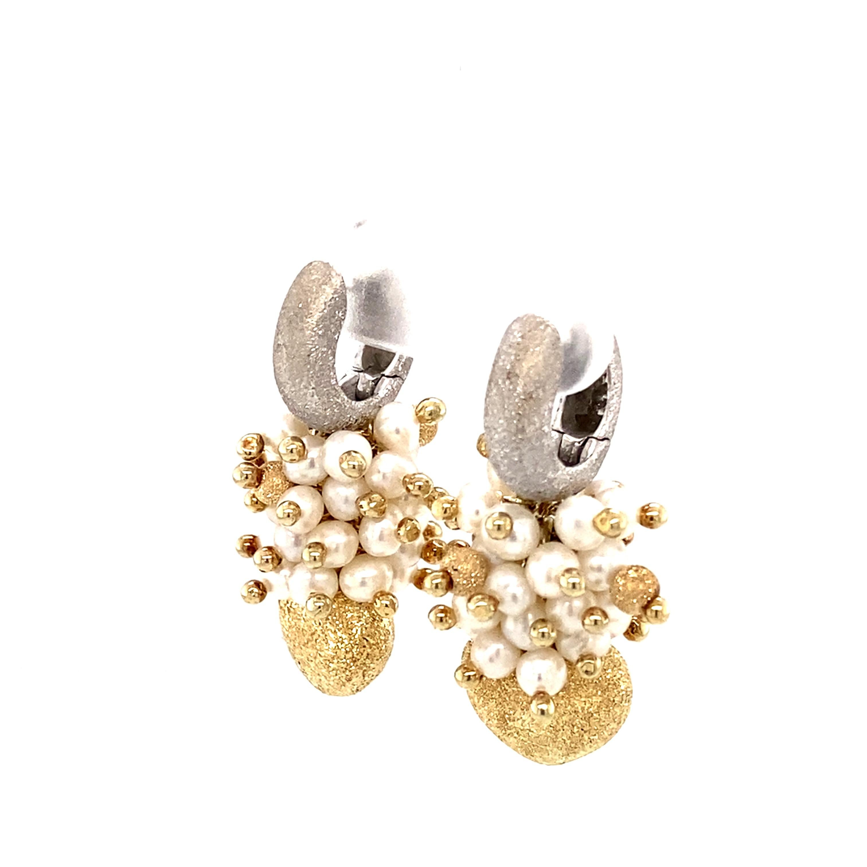 1940s pearl earrings