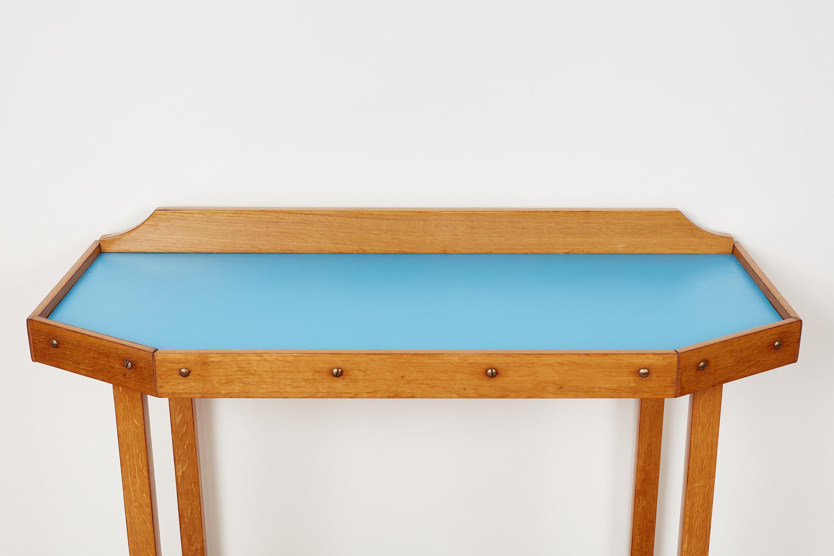Mid-20th Century 1940's, Italian Vanity Console & Mirror
