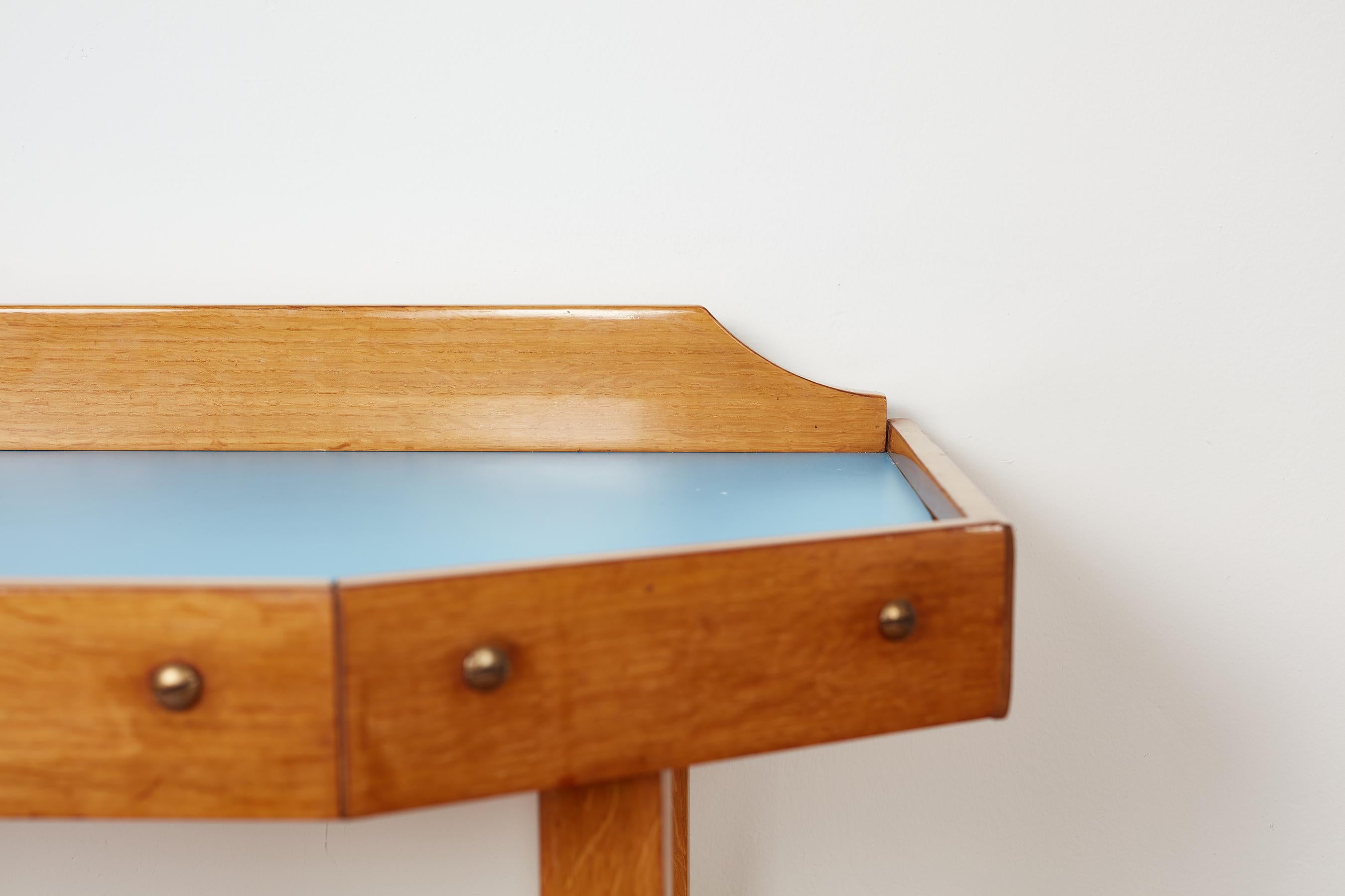 1940's, Italian Vanity Console & Mirror For Sale 3