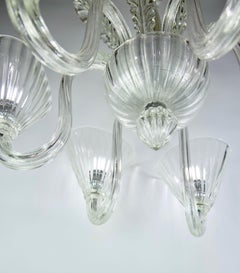 1940s Italian Venetian Murano Glass Chandelier