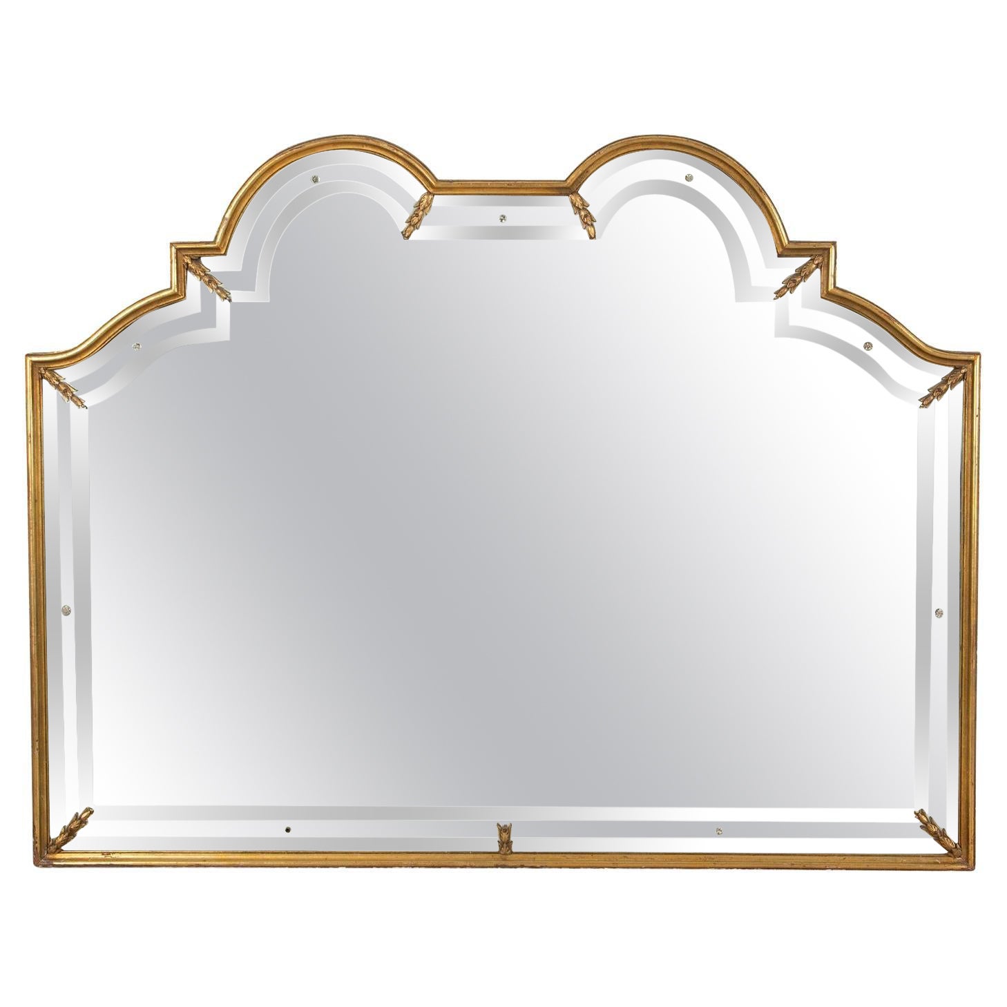 Miroir italien de style vénitien des années 1940 de Liberty