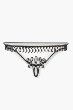 Consola italiana de hierro forjado de los años 40