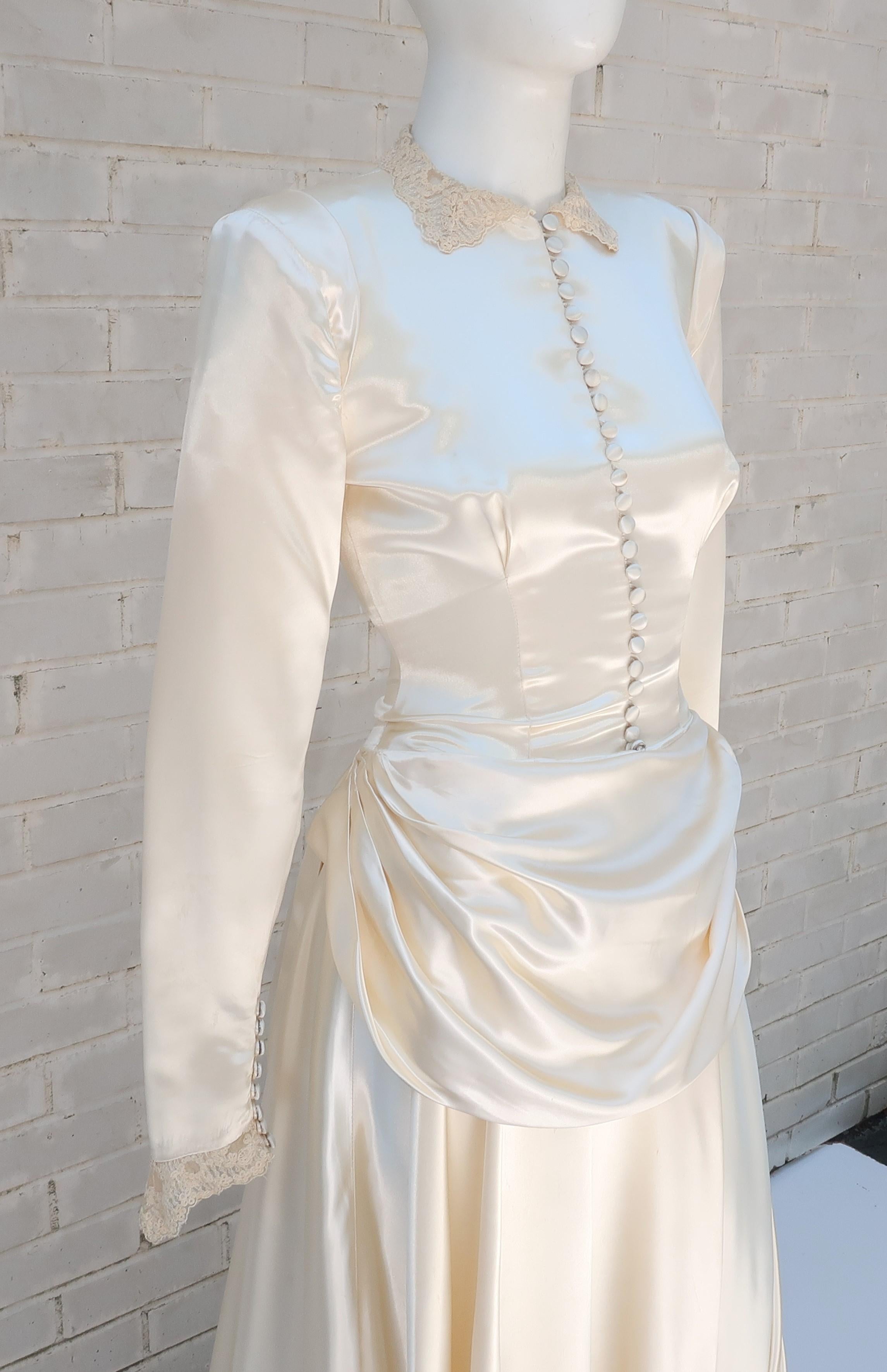 1940s wedding dress