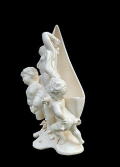 1940's Japanese Half Moon Figural Planter