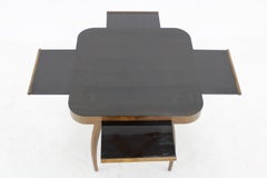 Mesa de juego "Araña" Jindrich Halabala de los años 40, Checoslovaquia