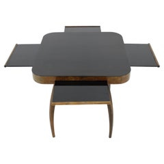 Vintage 1940s Jindrich Halabala "Spider" Gaming Table, Czechoslovakia