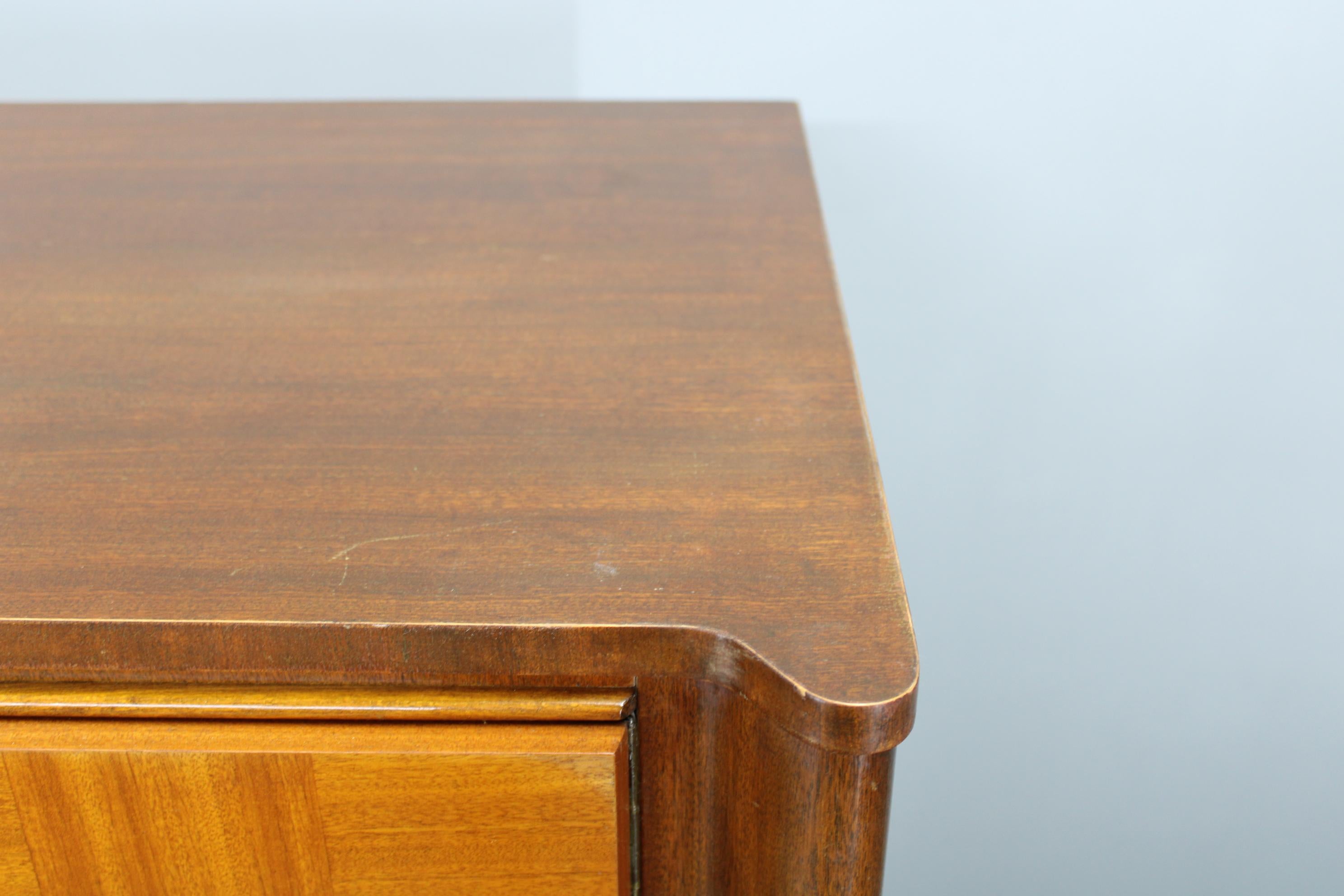 Wood 1940s Jindrich Halabala Storage Cabinet , Czechoslovakia For Sale
