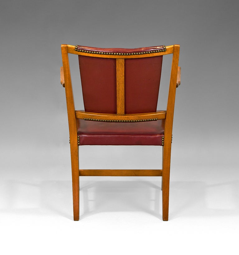 1940'S Josef Frank ''2067'' Leather Easy Chair for Svenskt Tenn For Sale at  1stDibs