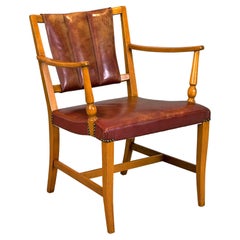 1940'S Josef Frank ''2067'' Leather Easy Chair for Svenskt Tenn