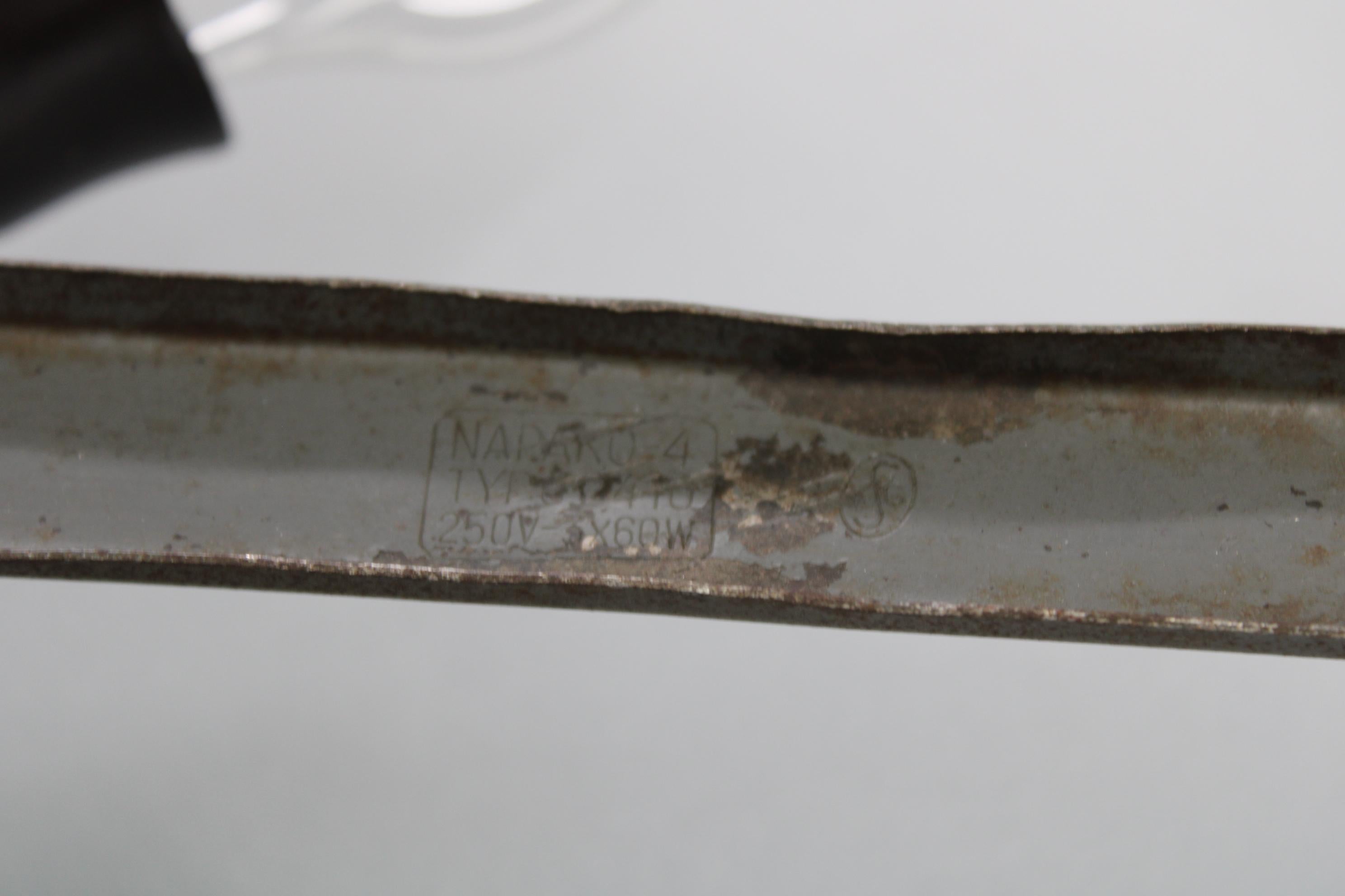 Metallo Lampada a sospensione UFO di Josef Hůrka per Napako del 1940, metallo e vetro, restaurata in vendita