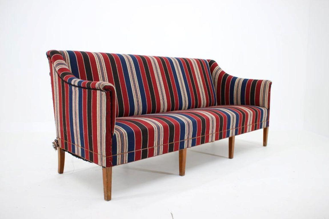 Danish 1940s Kaare Klint 3-Seat Sofa for Rud. Rasmussen, Denmark For Sale